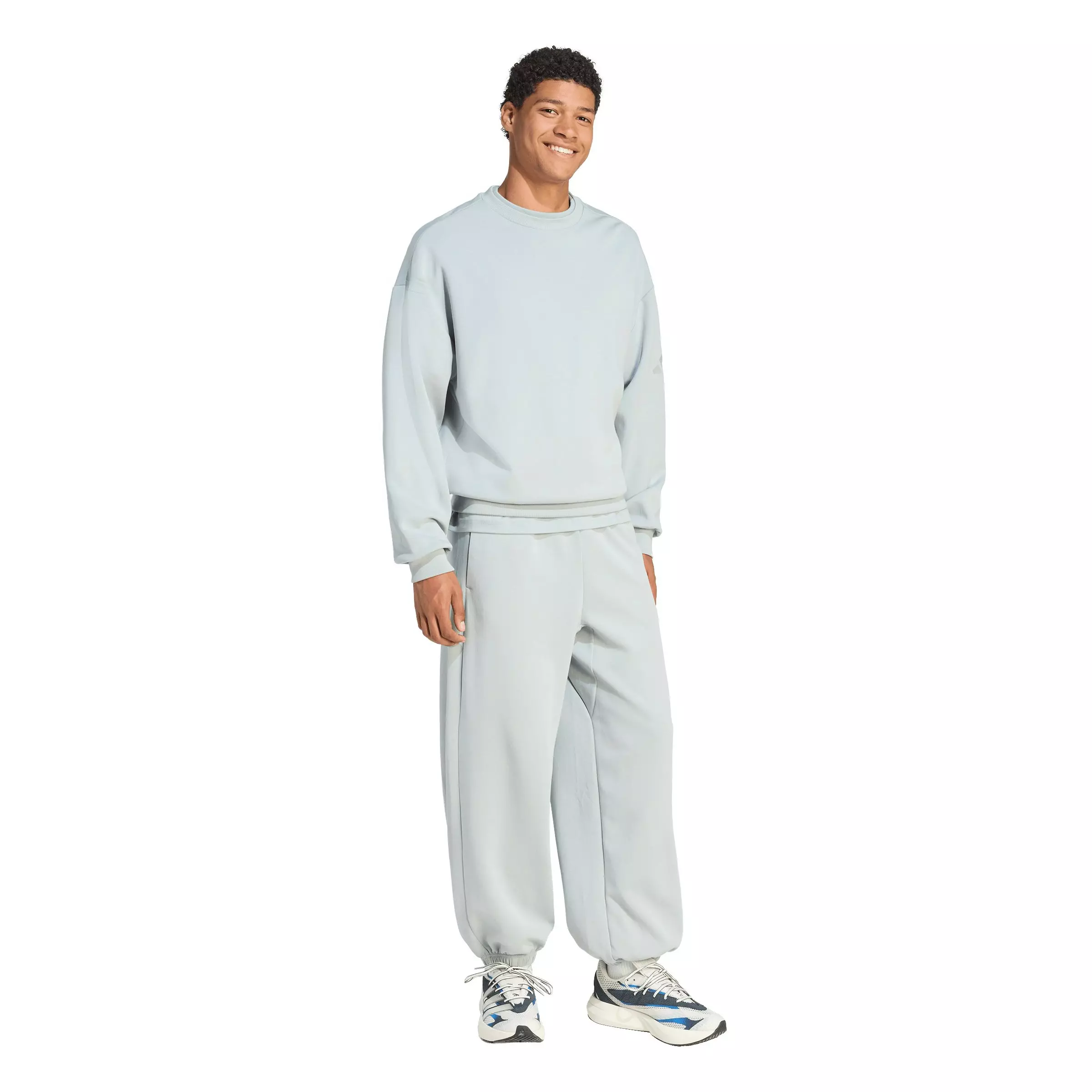 adidas Men's Soft Lux Sweatshirt - Green - GREEN