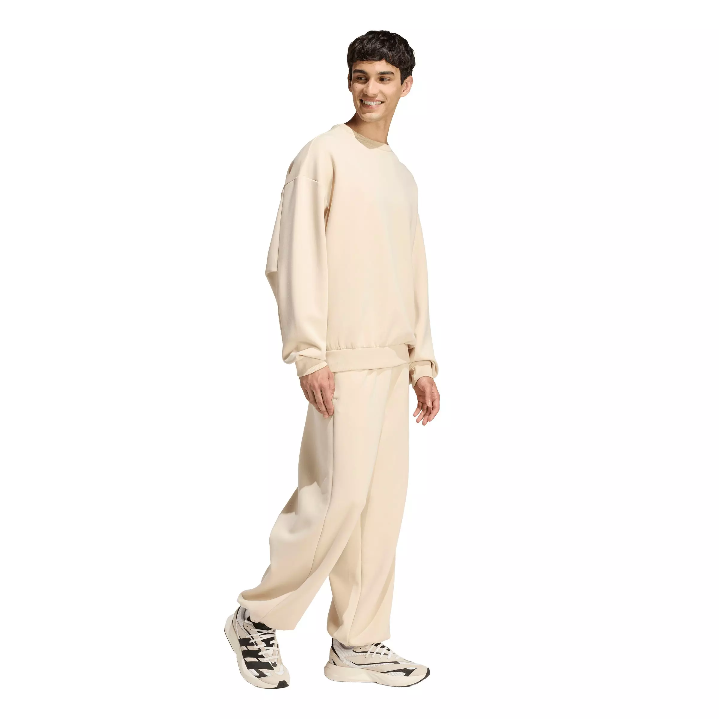 adidas Men's Soft Lux Sweatshirt - Cream - CREAM