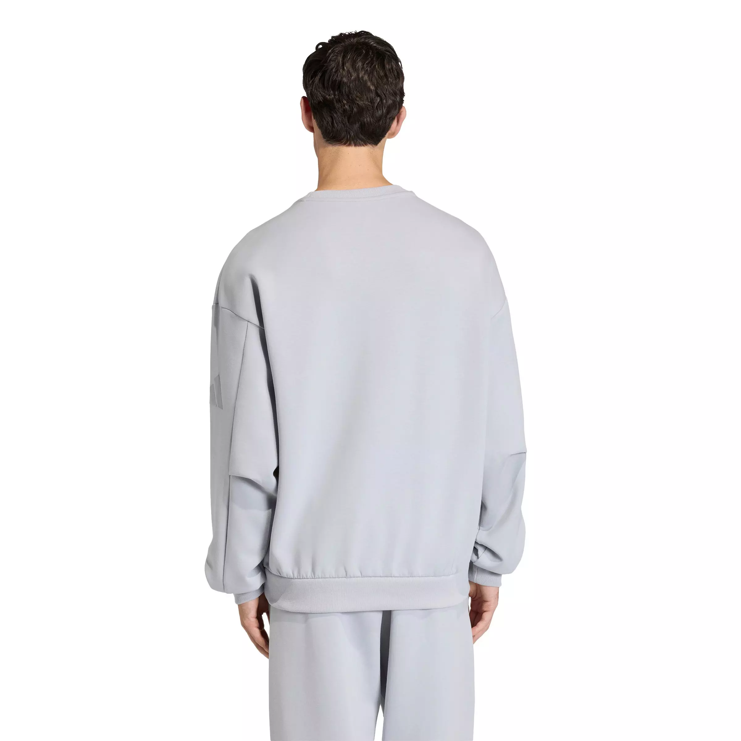 adidas Men's Soft Lux Sweatshirt - Silver - SILVER
