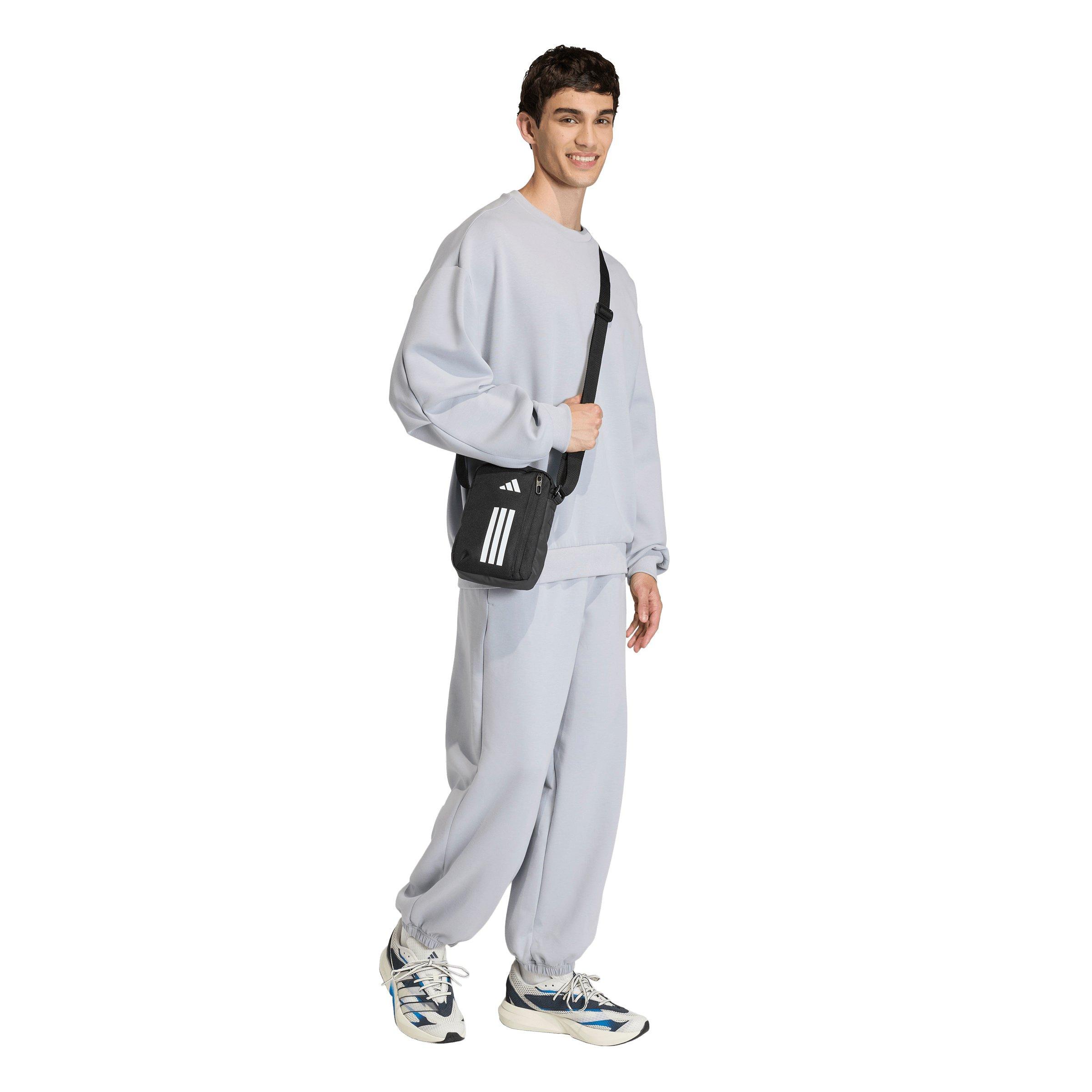 adidas Men's Soft Lux Sweatshirt - Silver - SILVER Thumbnail View 5