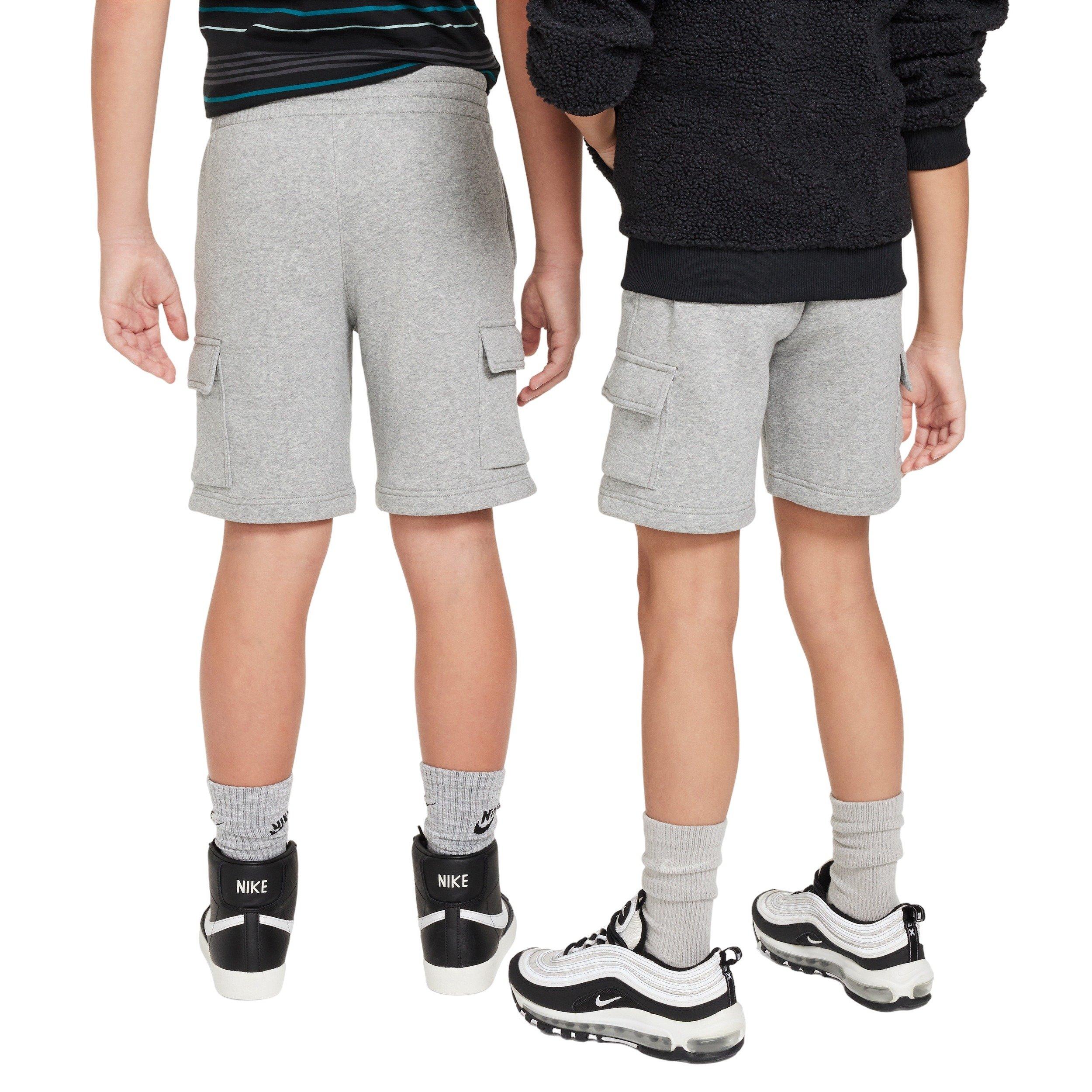 Nike Sportswear Club Fleece Big Kids' Grey Cargo Shorts