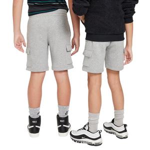 Nike Big Kids' Sportswear Club Fleece Cargo Shorts - Grey