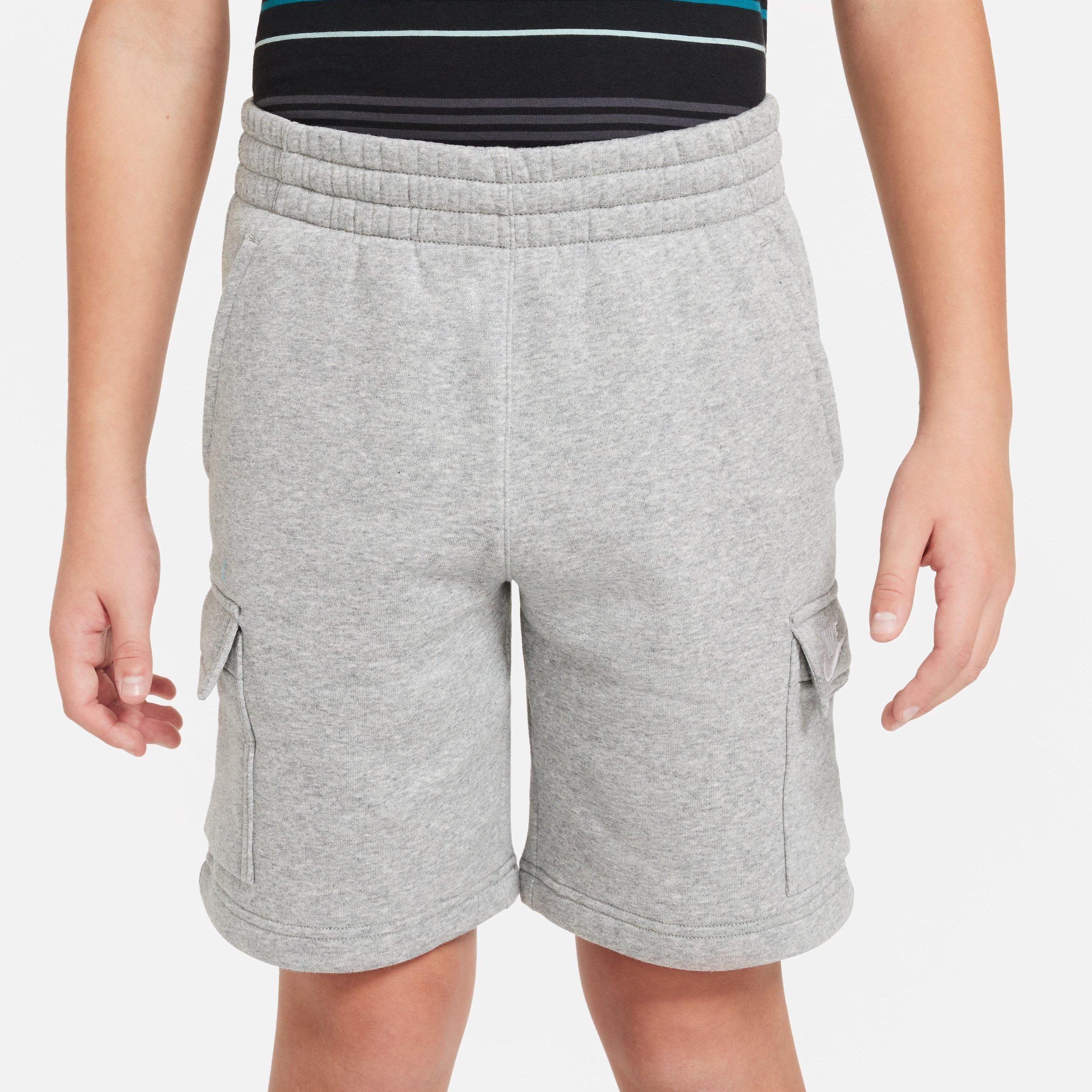 Nike Sportswear Club Fleece Big Kids' Grey Cargo Shorts