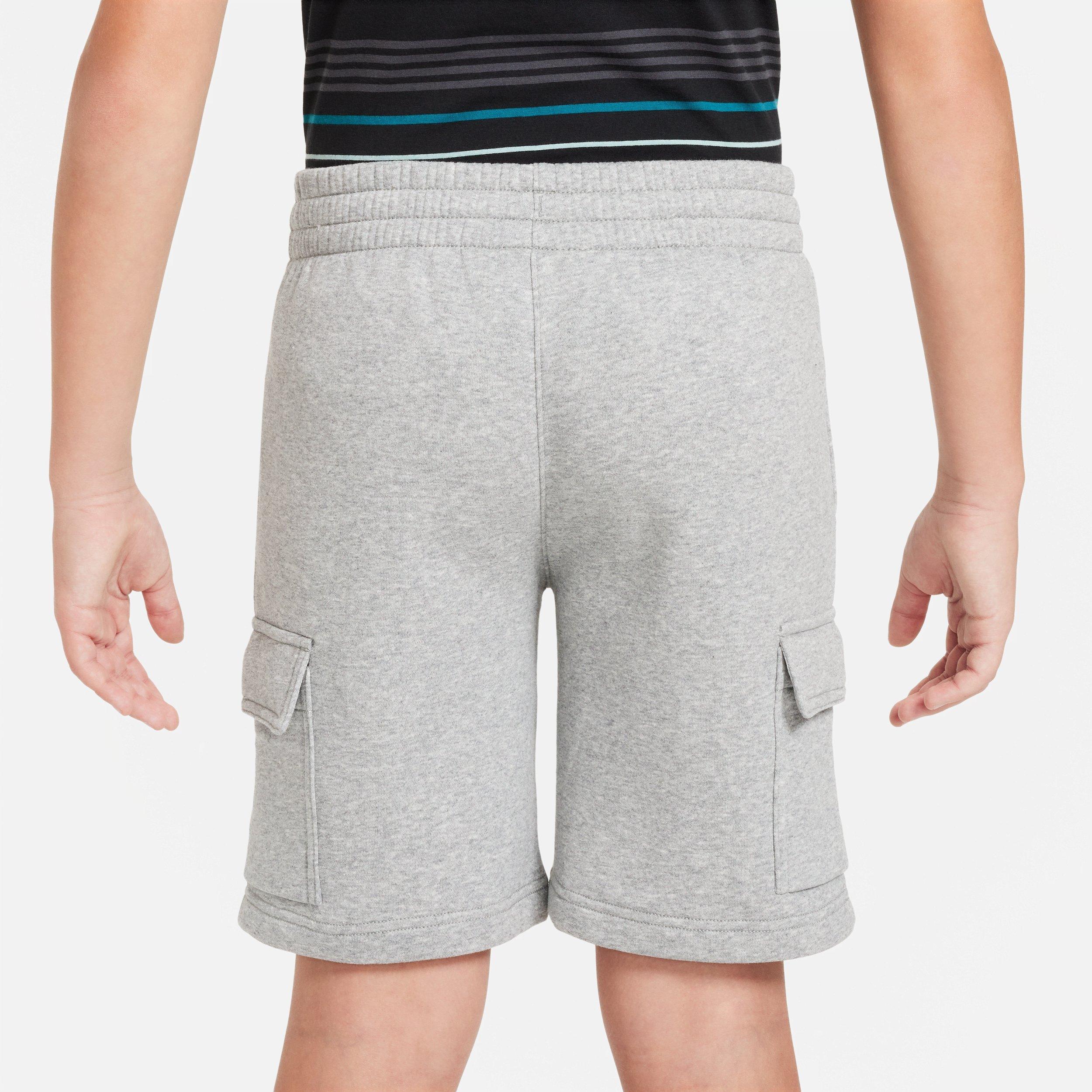 Nike Sportswear Club Fleece Big Kids' Grey Cargo Shorts