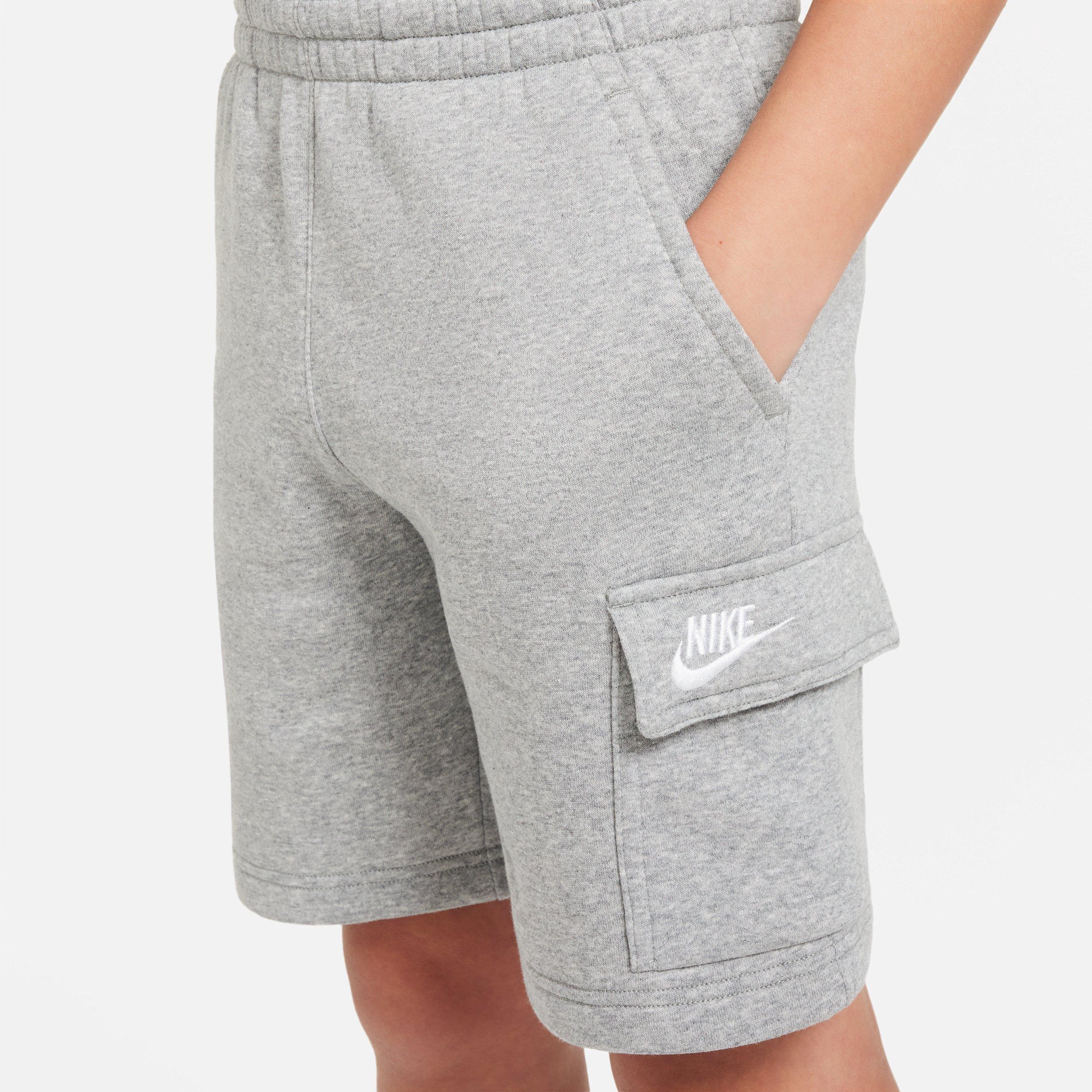 Nike Sportswear Club Fleece Big Kids' Grey Cargo Shorts