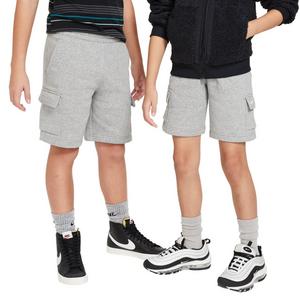 Nike Big Kids' Sportswear Club Fleece Cargo Shorts - Grey