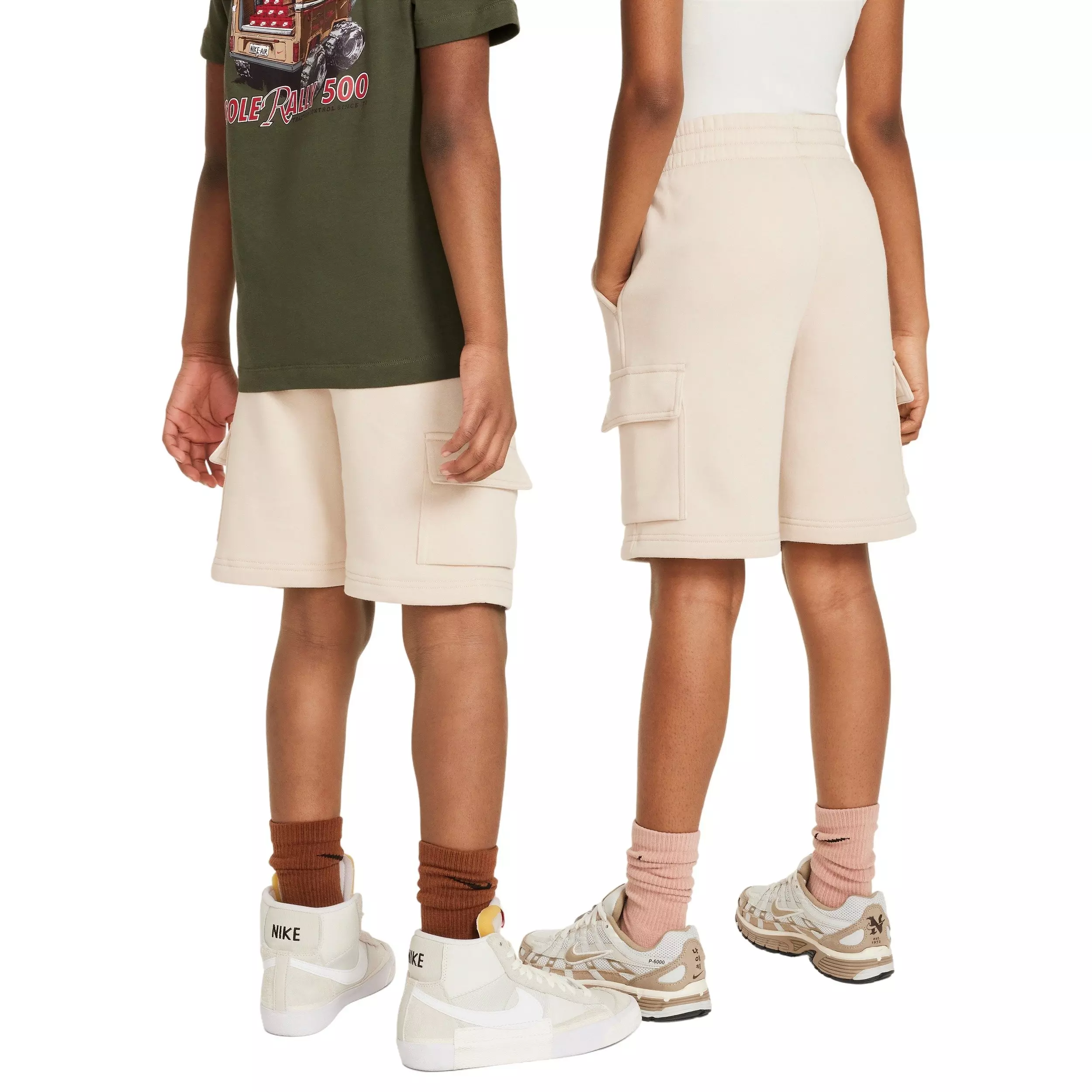 Nike Big Kids' Sportswear Club Fleece Cargo Shorts - Tan - TAN