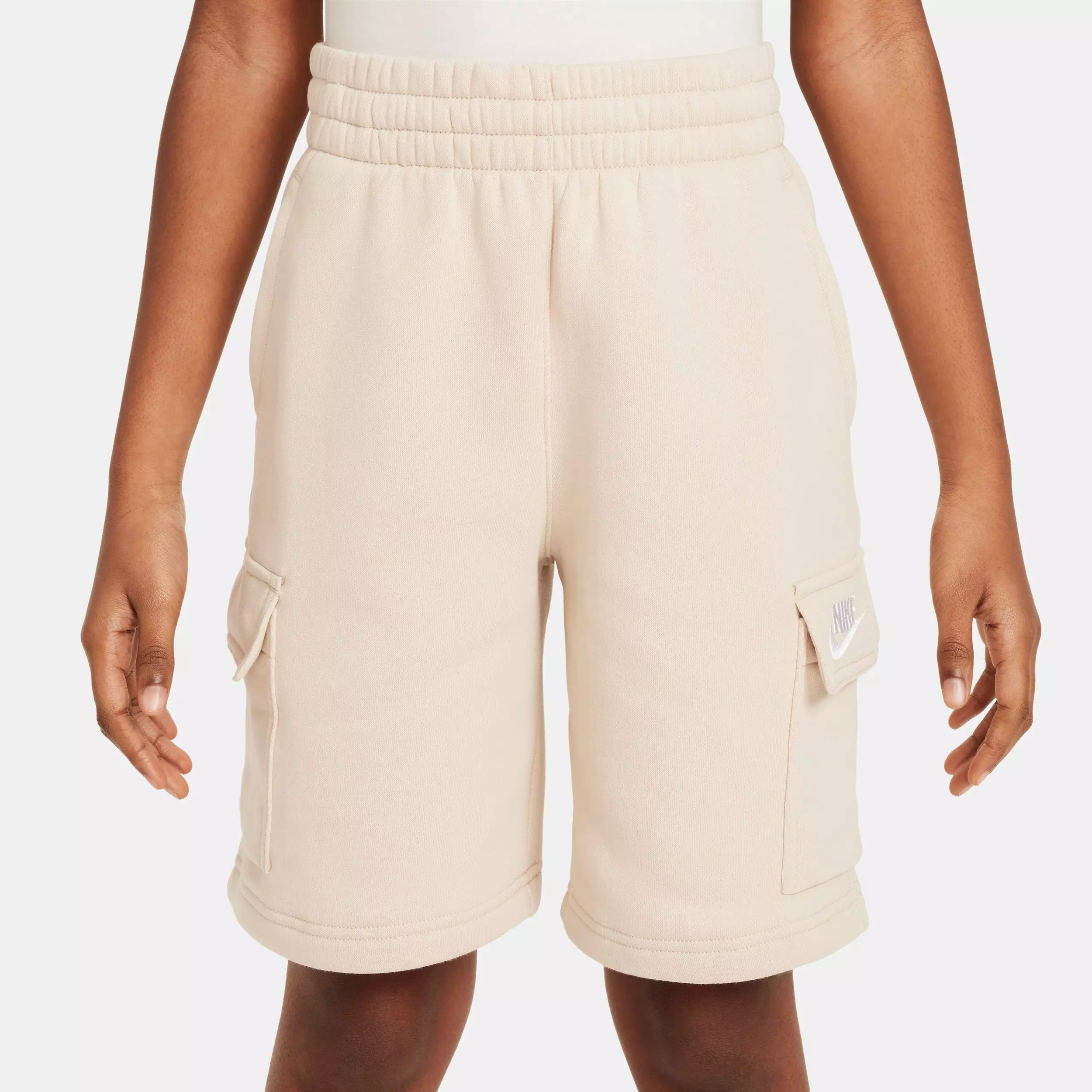 Nike Big Kids' Sportswear Club Fleece Cargo Shorts - Tan - TAN
