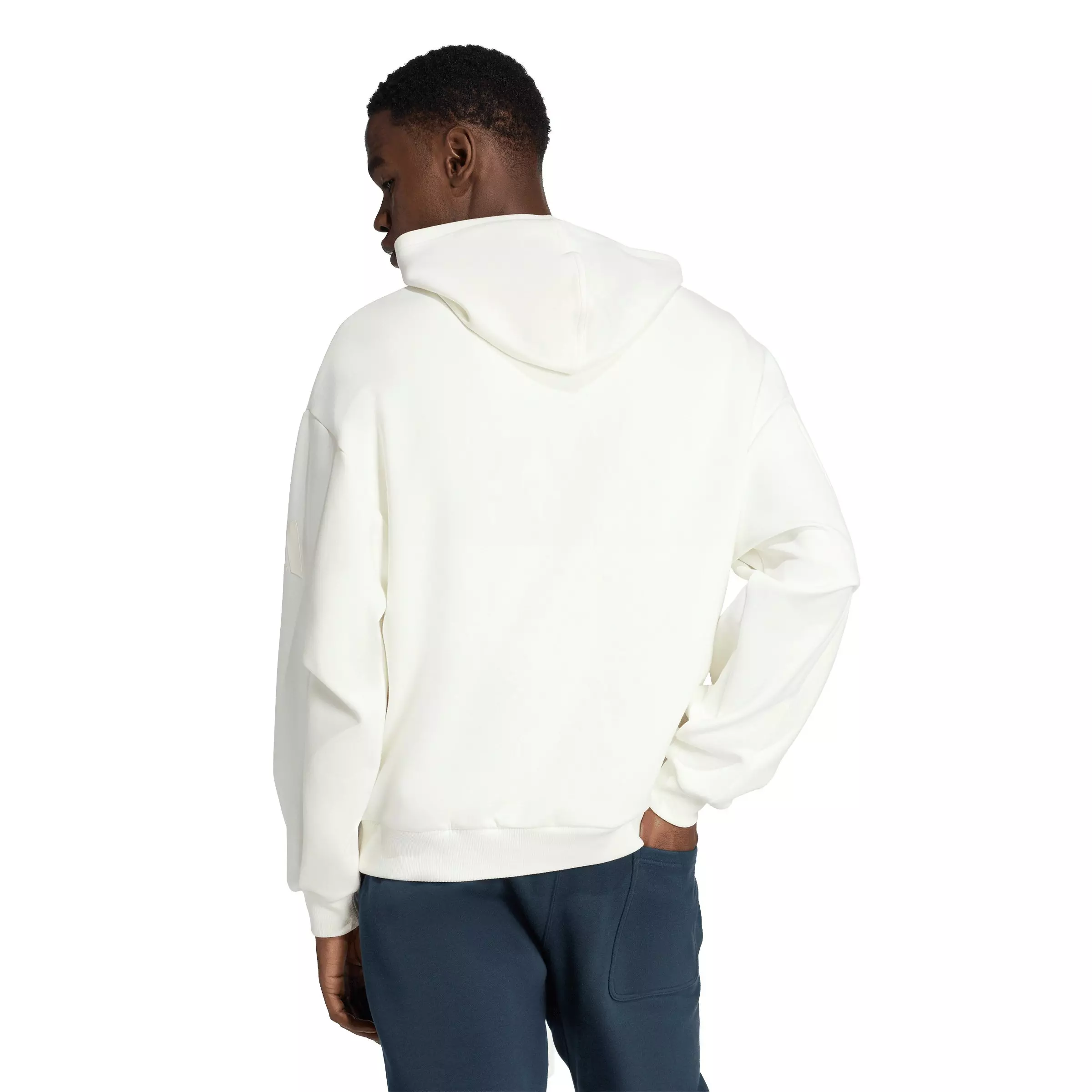 adidas Men's Soft Lux Hoodie - Off-White - OFF-WHITE