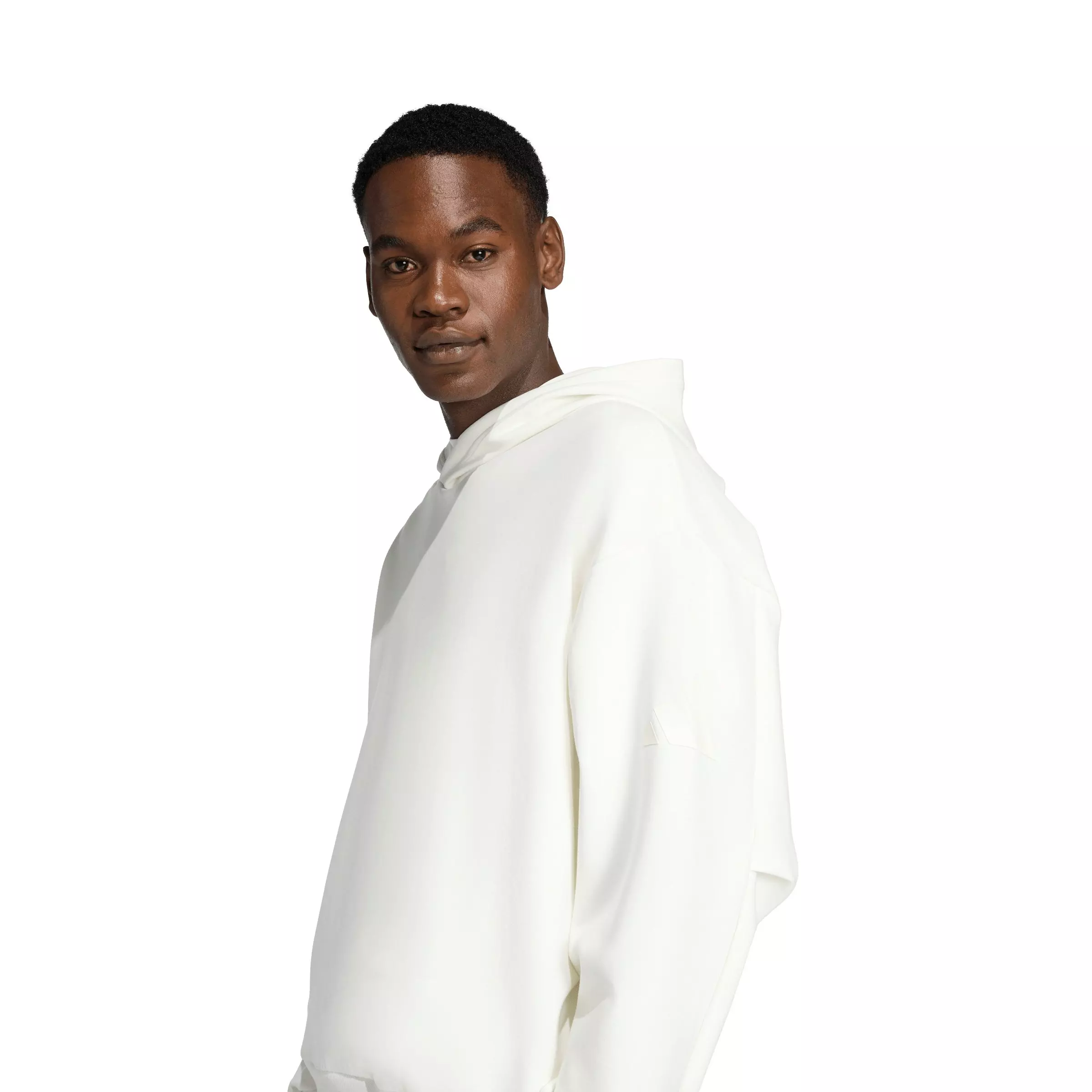 adidas Men's Soft Lux Hoodie - Off-White - OFF-WHITE