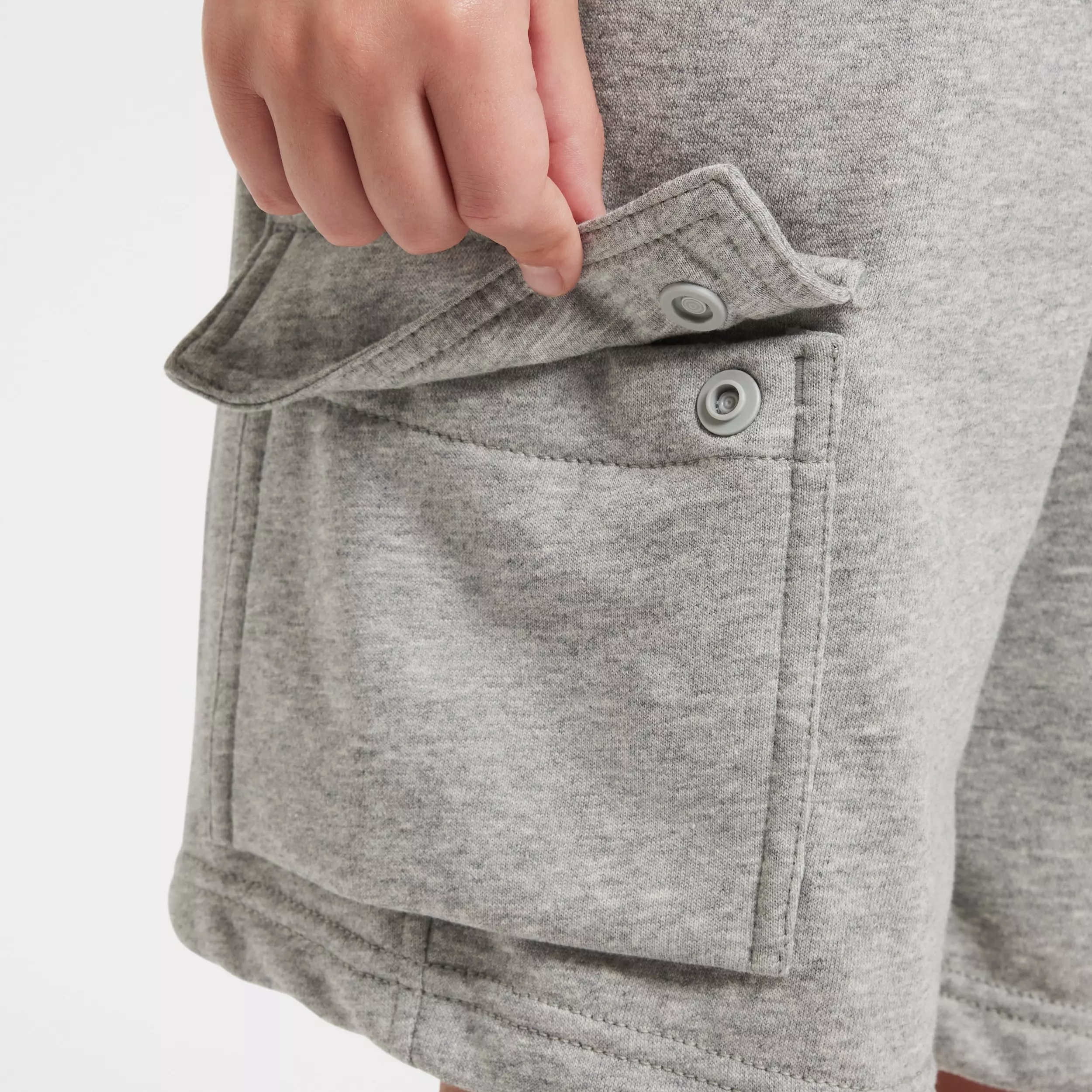 Nike Big Kids' Sportswear Club French Terry Cargo Shorts - Grey - GREY