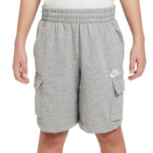 Nike Big Kids' Sportswear Club French Terry Cargo Shorts - Grey