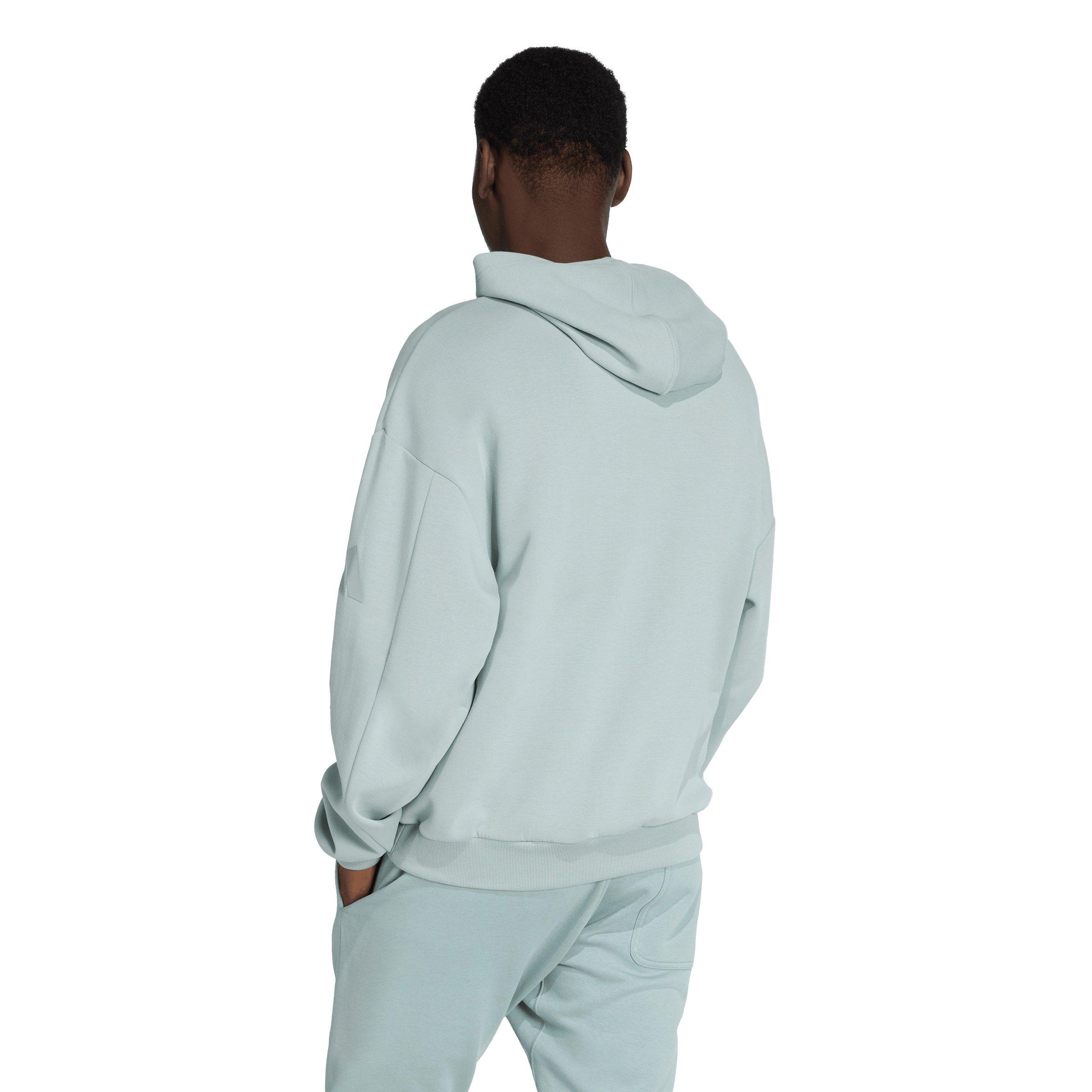 adidas Men's Soft Lux Hoodie - Green - GREEN Thumbnail View 2