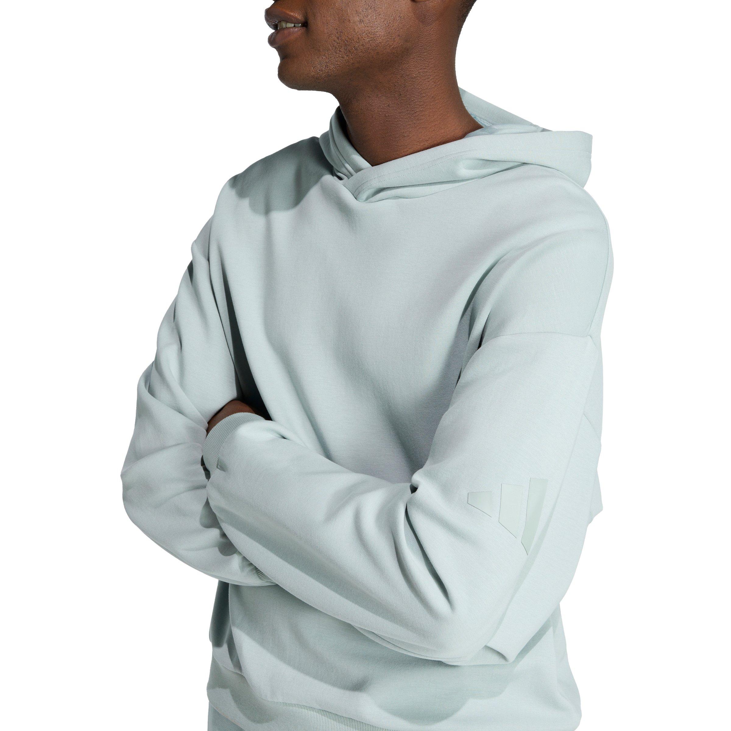 adidas Men's Soft Lux Hoodie - Green - GREEN Thumbnail View 3