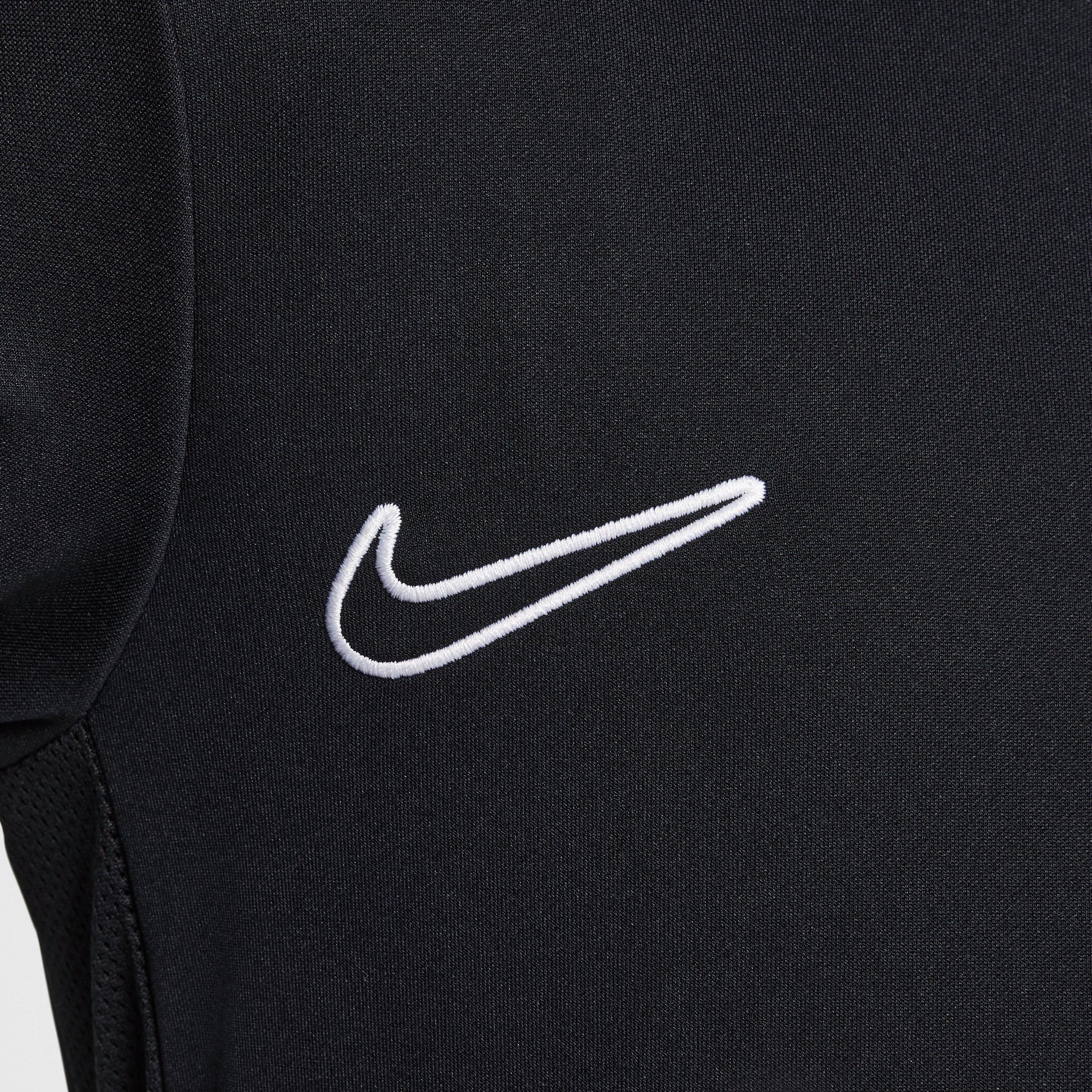 Nike Academy Dri-FIT Long Sleeve 1/4 Zip Big Kids' Black Soccer Drill Top