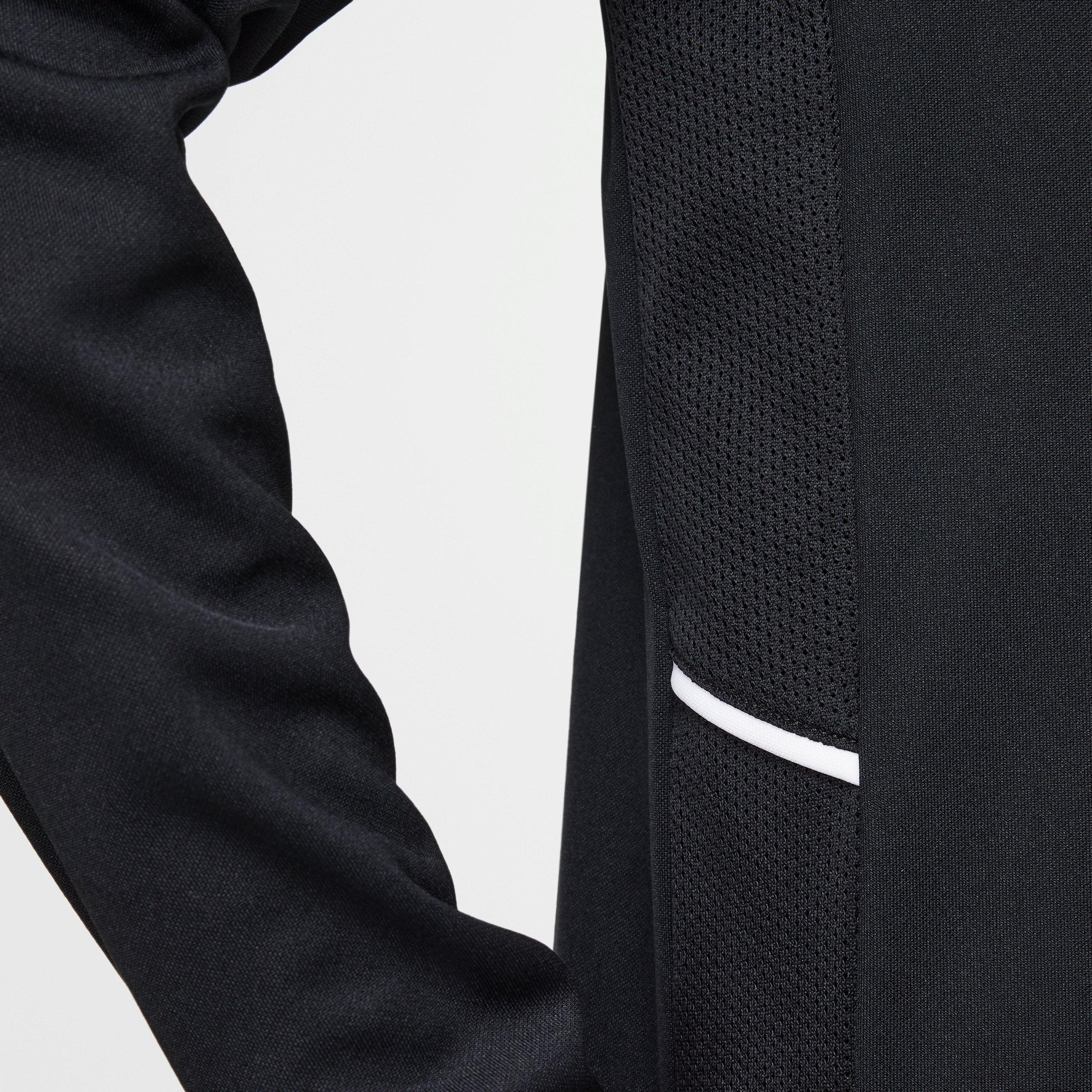 Nike Academy Dri-FIT Long Sleeve 1/4 Zip Big Kids' Black Soccer Drill Top