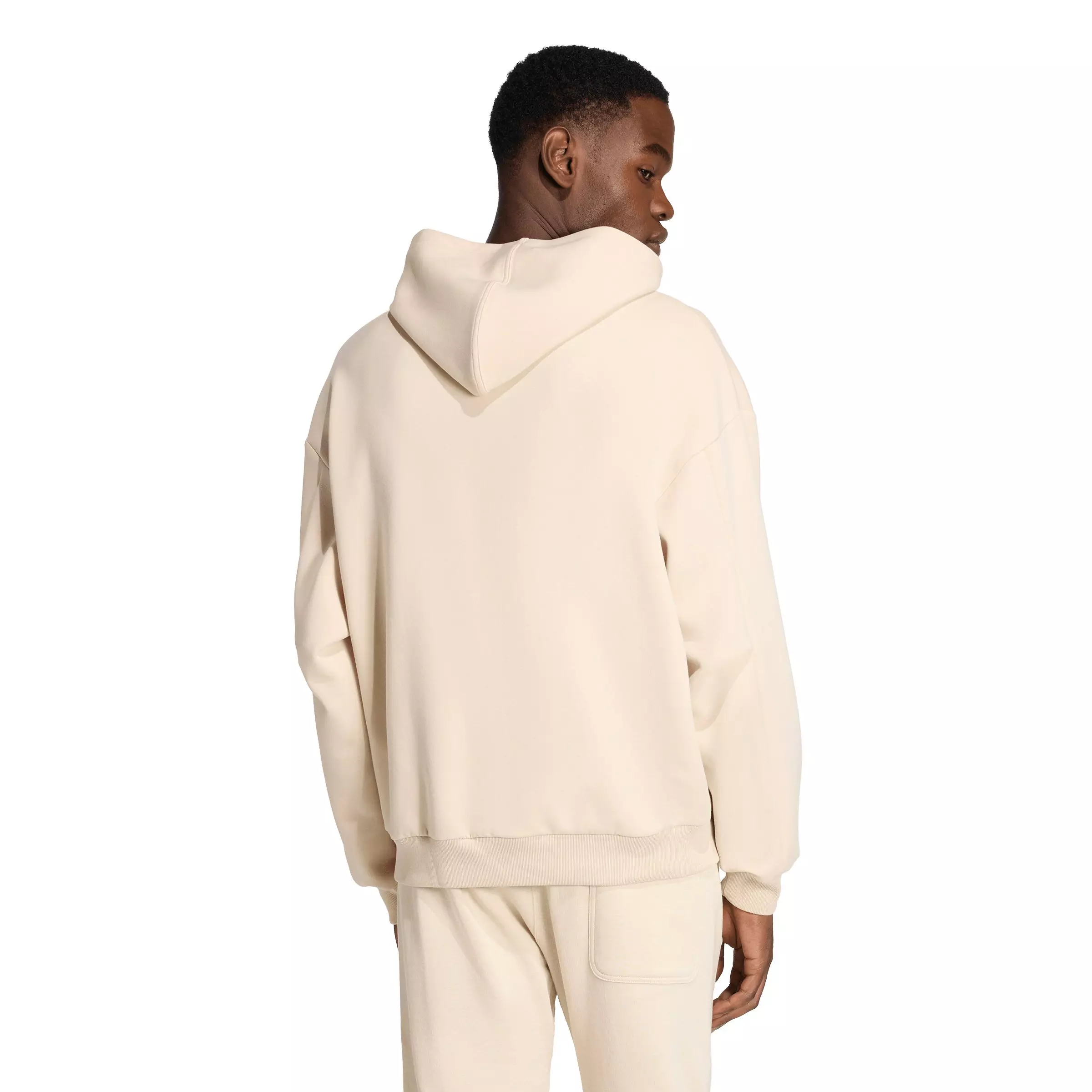 adidas Men's Soft Lux Hoodie - Cream - CREAM