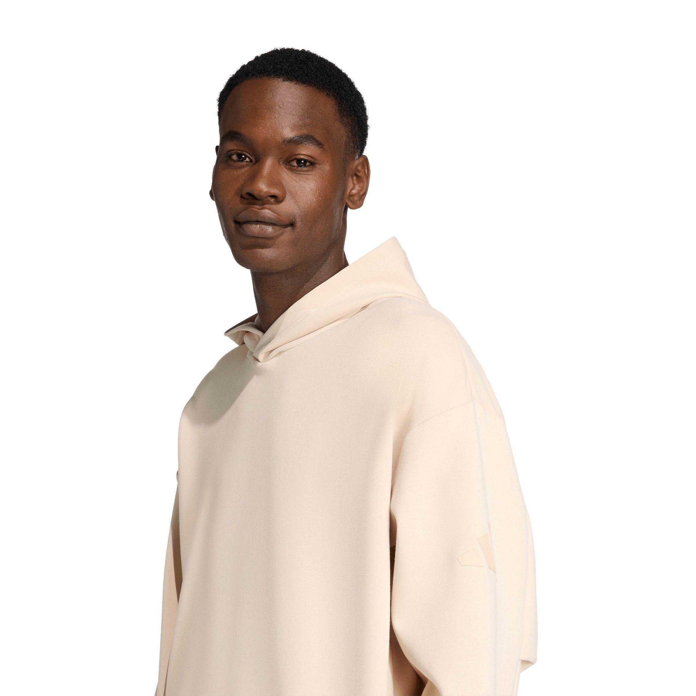 adidas Men's Soft Lux Hoodie - Cream - CREAM Thumbnail View 3
