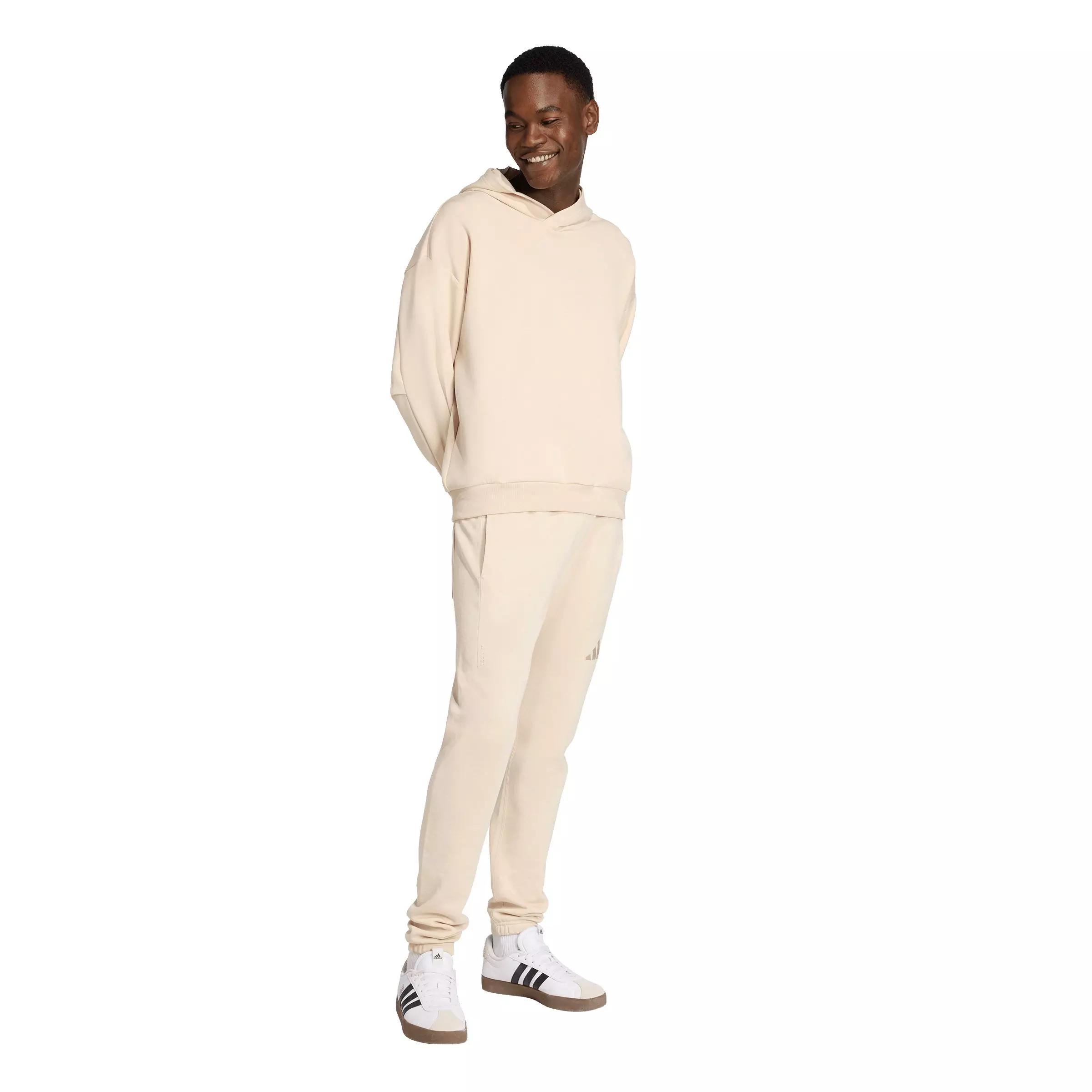 adidas Men's Soft Lux Hoodie - Cream - CREAM