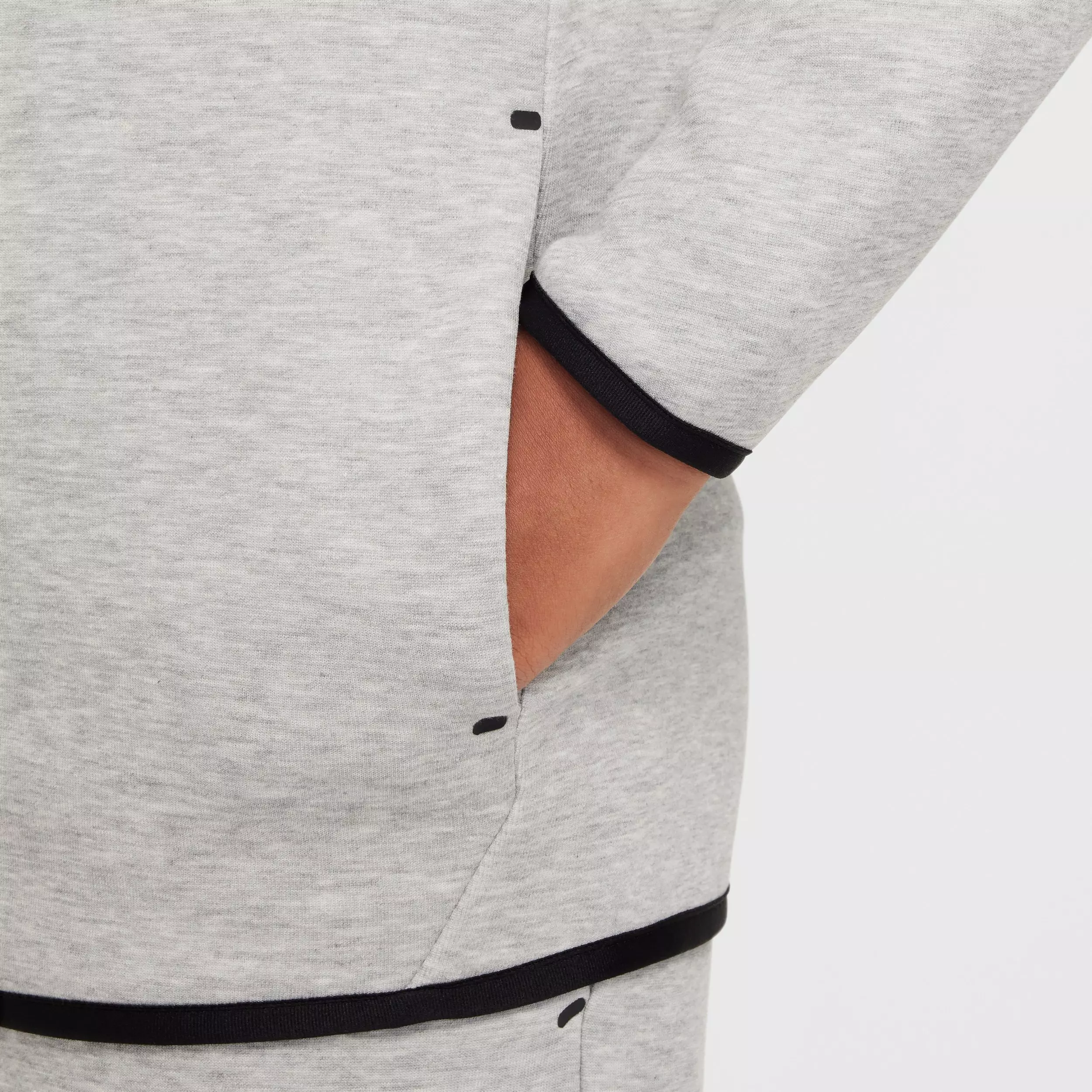 Nike Big Boys' Sportswear Tech Fleece Full-Zip Hooded Jacket - Grey - GREY