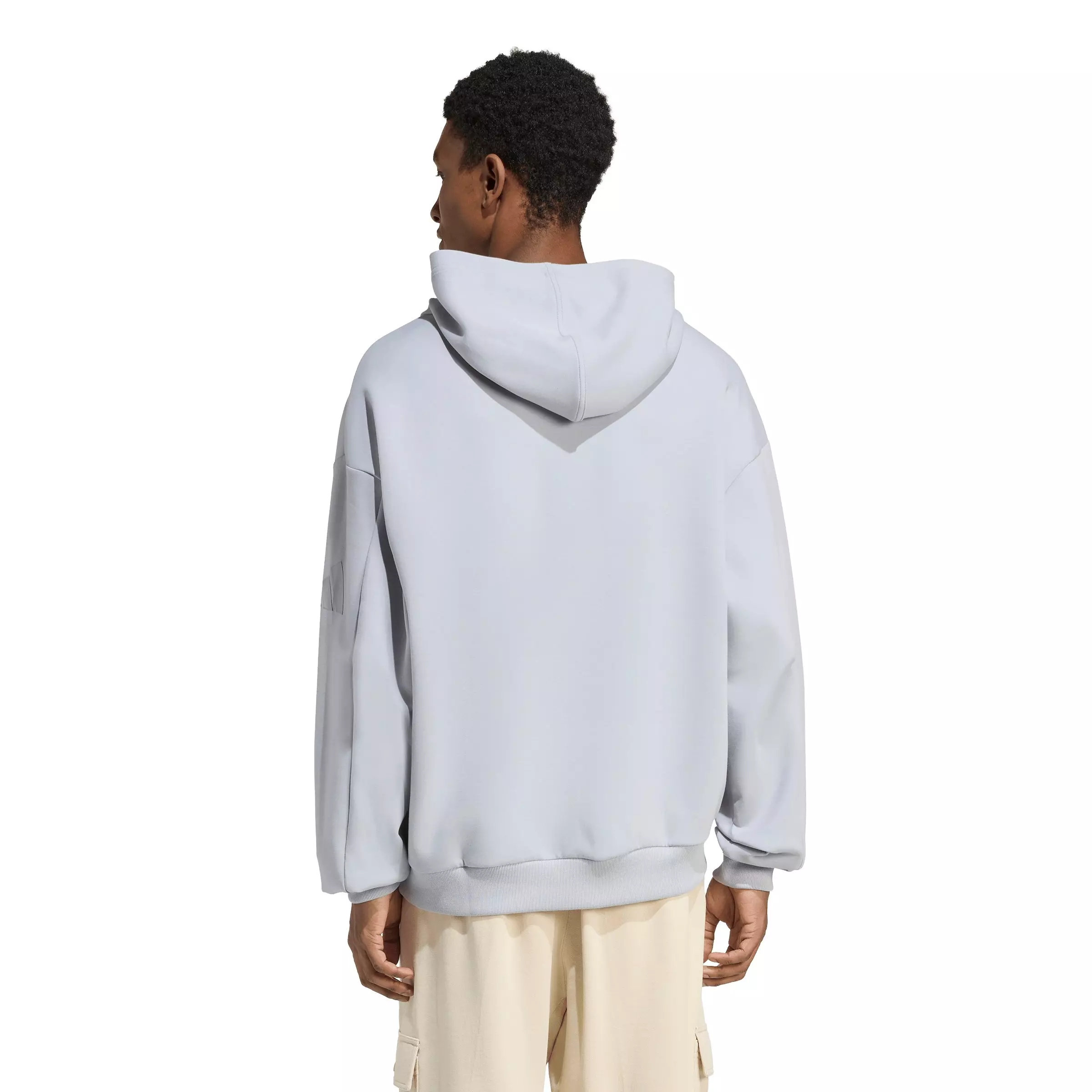 adidas Men's Soft Lux Hoodie - Silver - SILVER