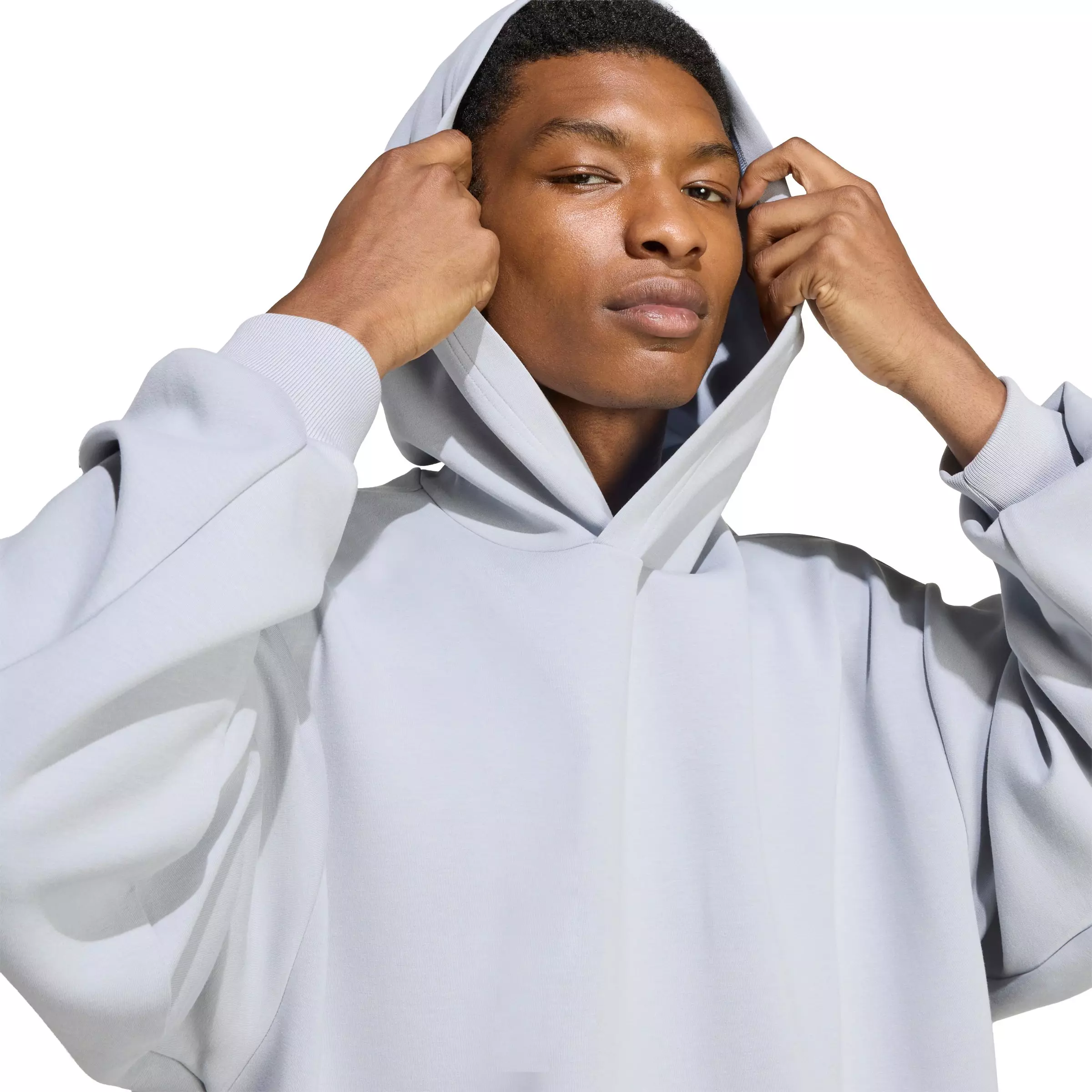 adidas Men's Soft Lux Hoodie - Silver - SILVER