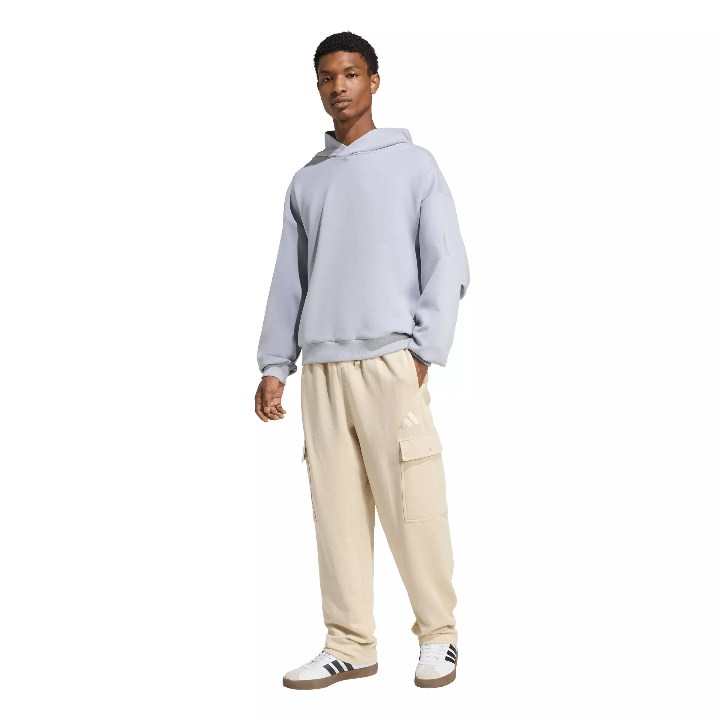 adidas Men's Soft Lux Hoodie - Silver - SILVER