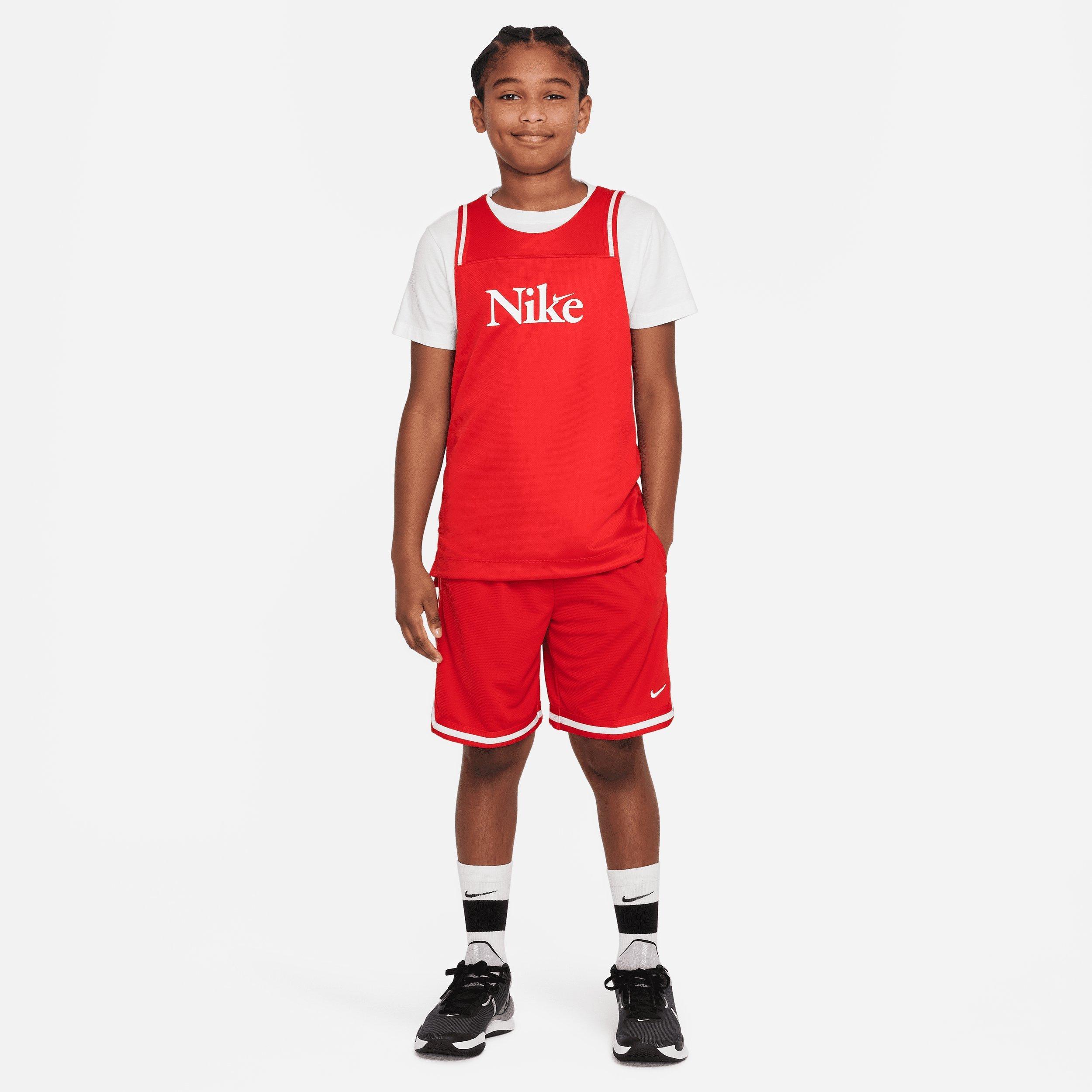 Nike Big Boys' Dri-FIT DNA Basketball Shorts Red