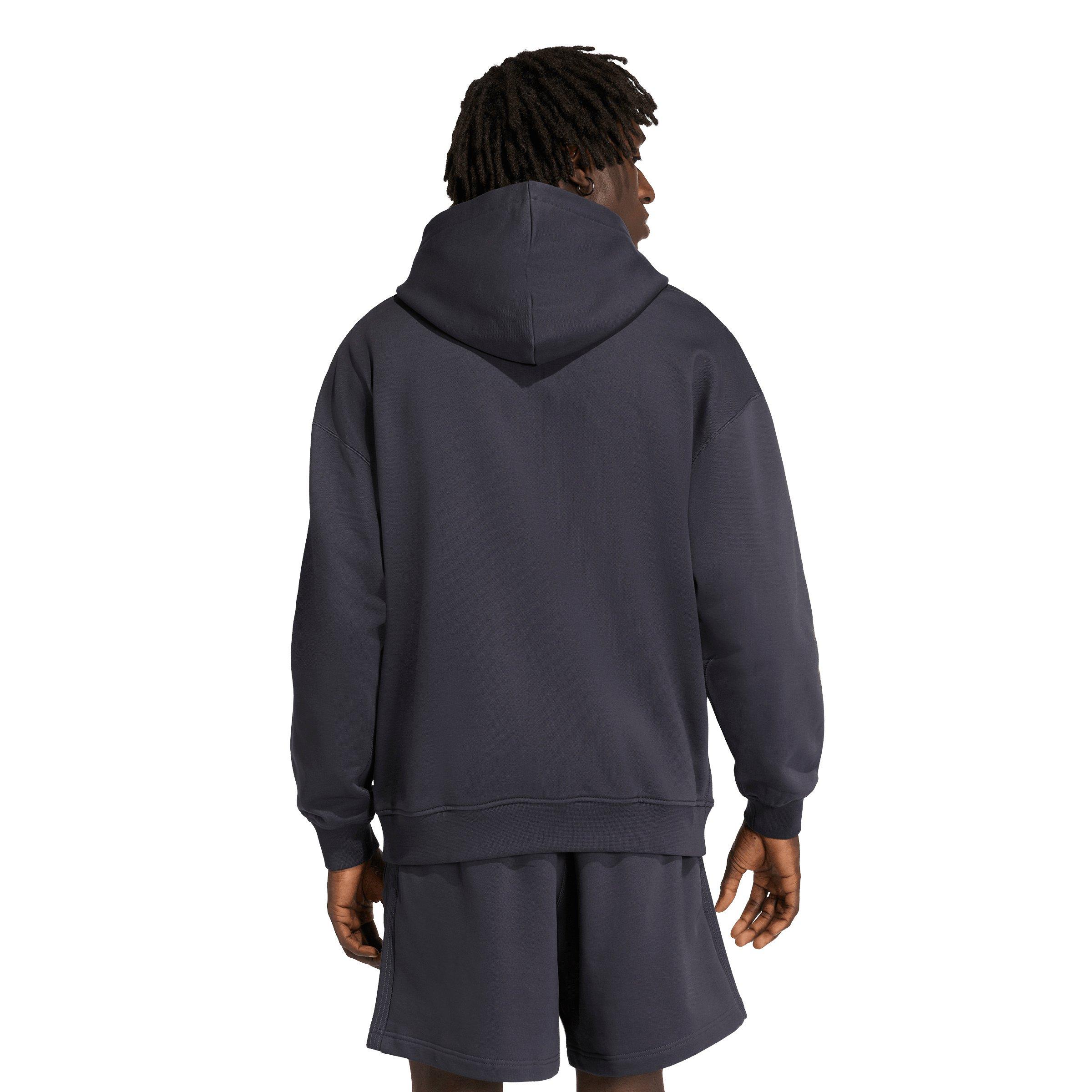 adidas Originals Men's Premium Essentials Hoodie - Dark Grey - DARK GREY Thumbnail View 2