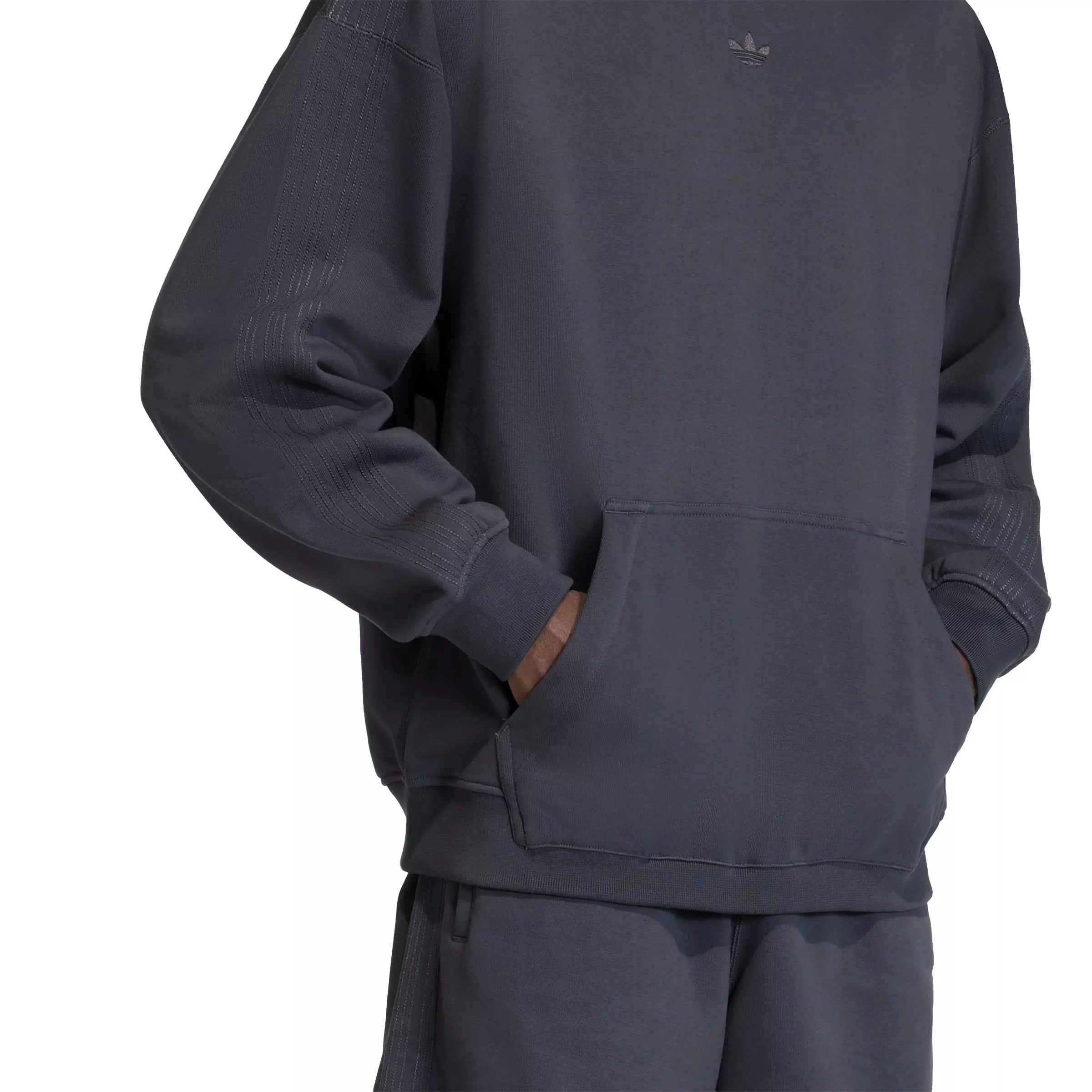 adidas Originals Men's Premium Essentials Hoodie - Dark Grey - DARK GREY