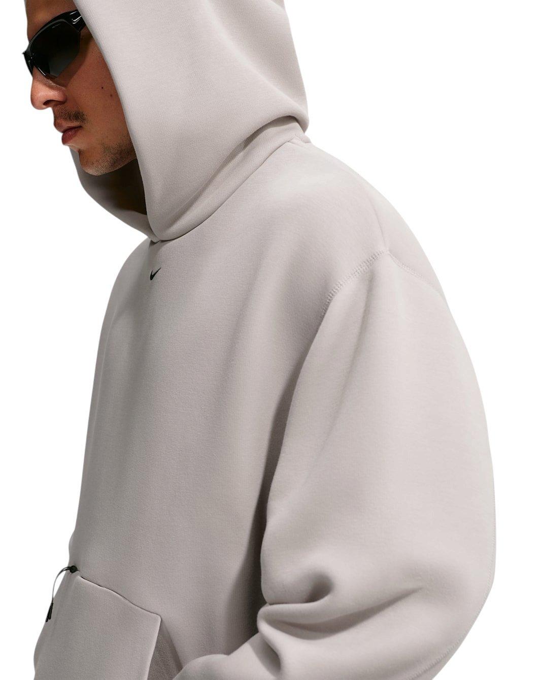 Nike Men's Tech Ergo Fleece Pullover Hoodie - Grey - GREY