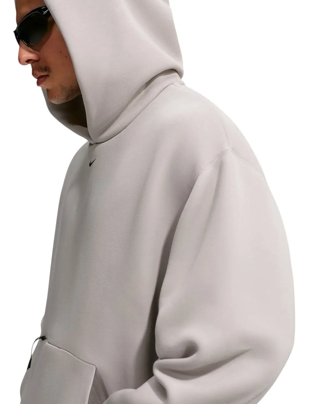 Nike Men's Tech Ergo Fleece Pullover Hoodie - Grey - GREY