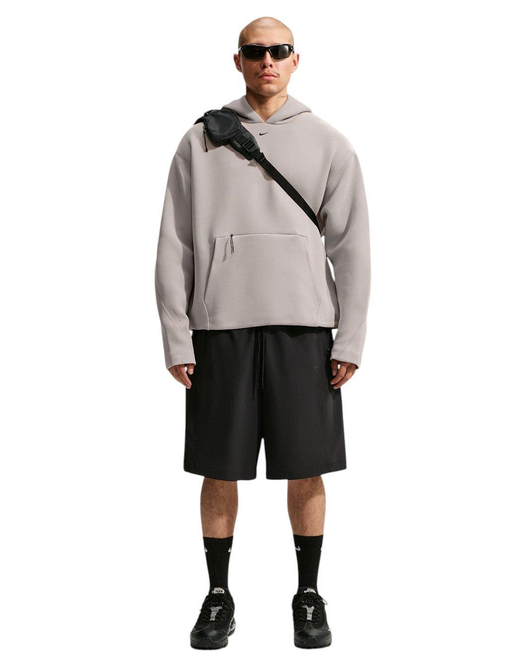 Nike Men's Tech Ergo Fleece Pullover Hoodie - Grey - GREY