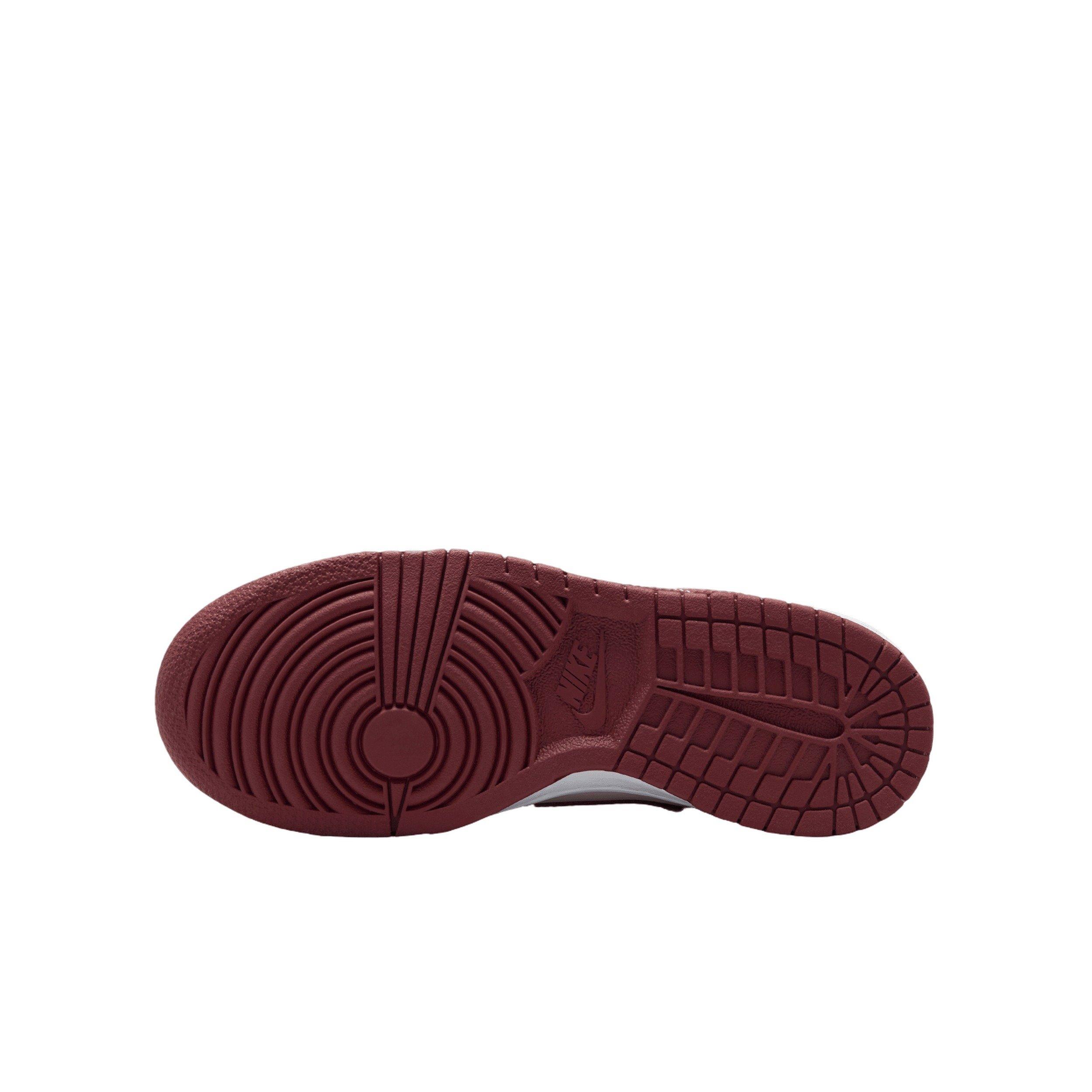 Nike Dunk Low Grade School Girls' "Dark Team Red/Echo Pink/White/Dark Team Red" Shoe