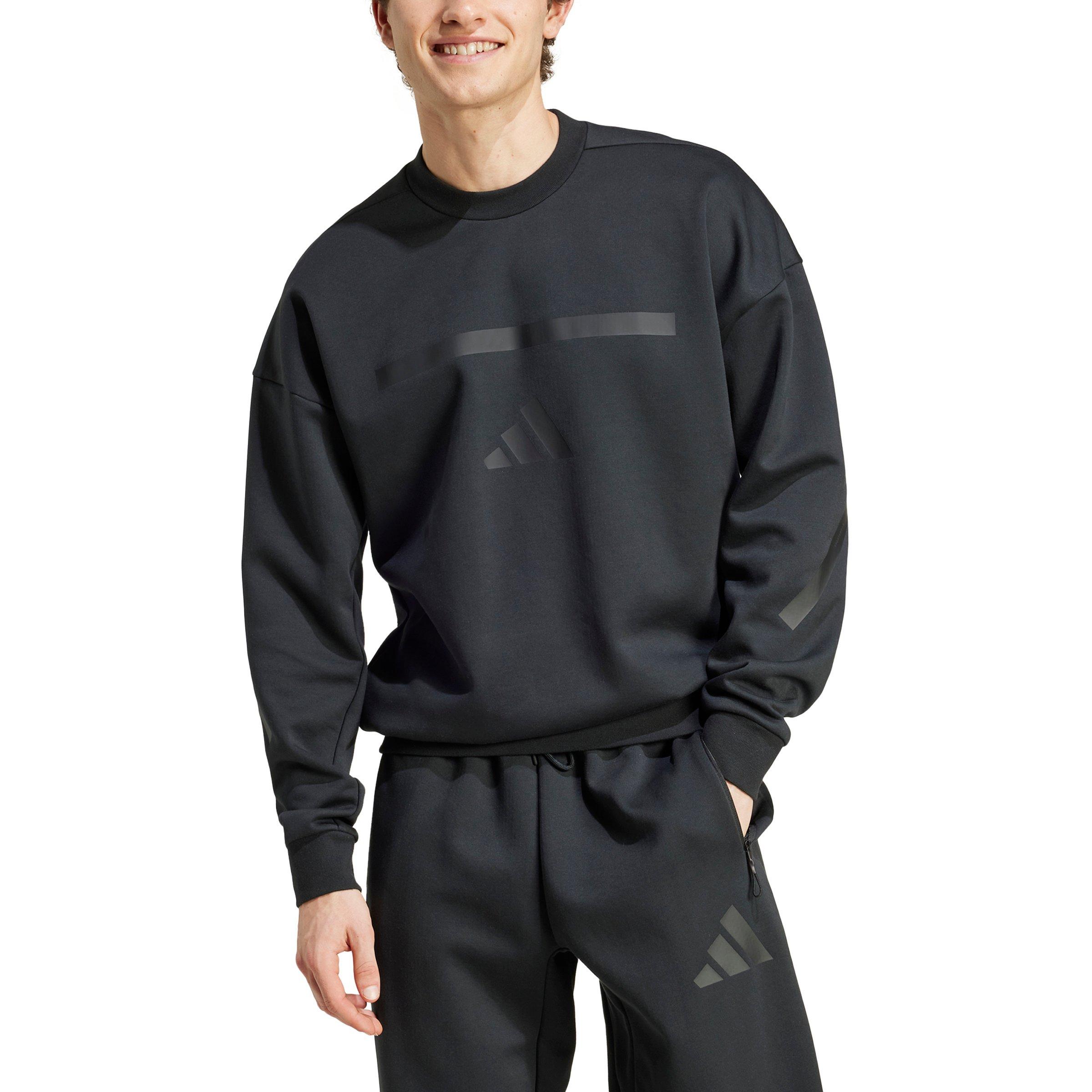 adidas Men's New Z.N.E. Sweatshirt - Black - BLACK Thumbnail View 1