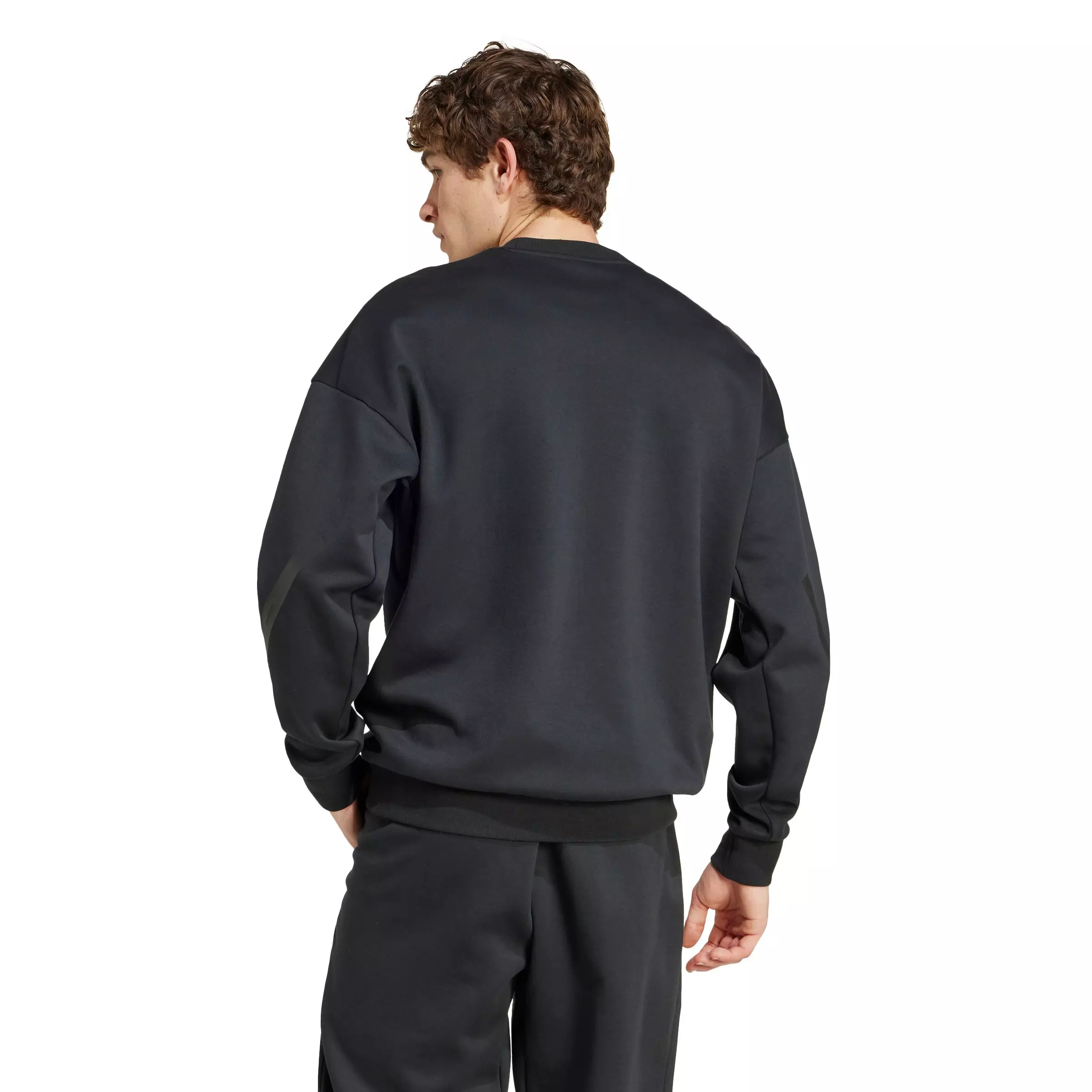 adidas Men's New Z.N.E. Sweatshirt - Black - BLACK
