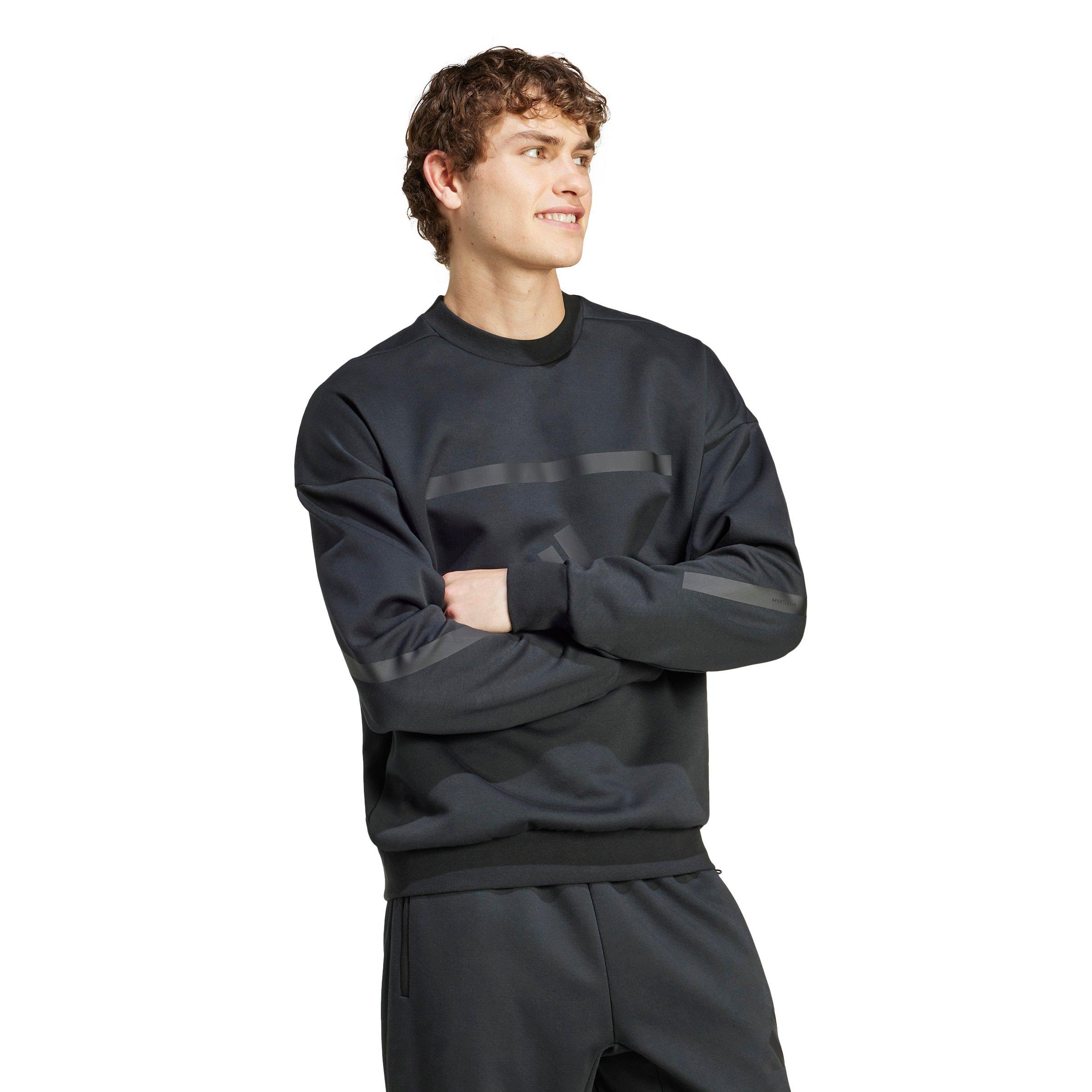 adidas Men's New Z.N.E. Sweatshirt - Black - BLACK Thumbnail View 5