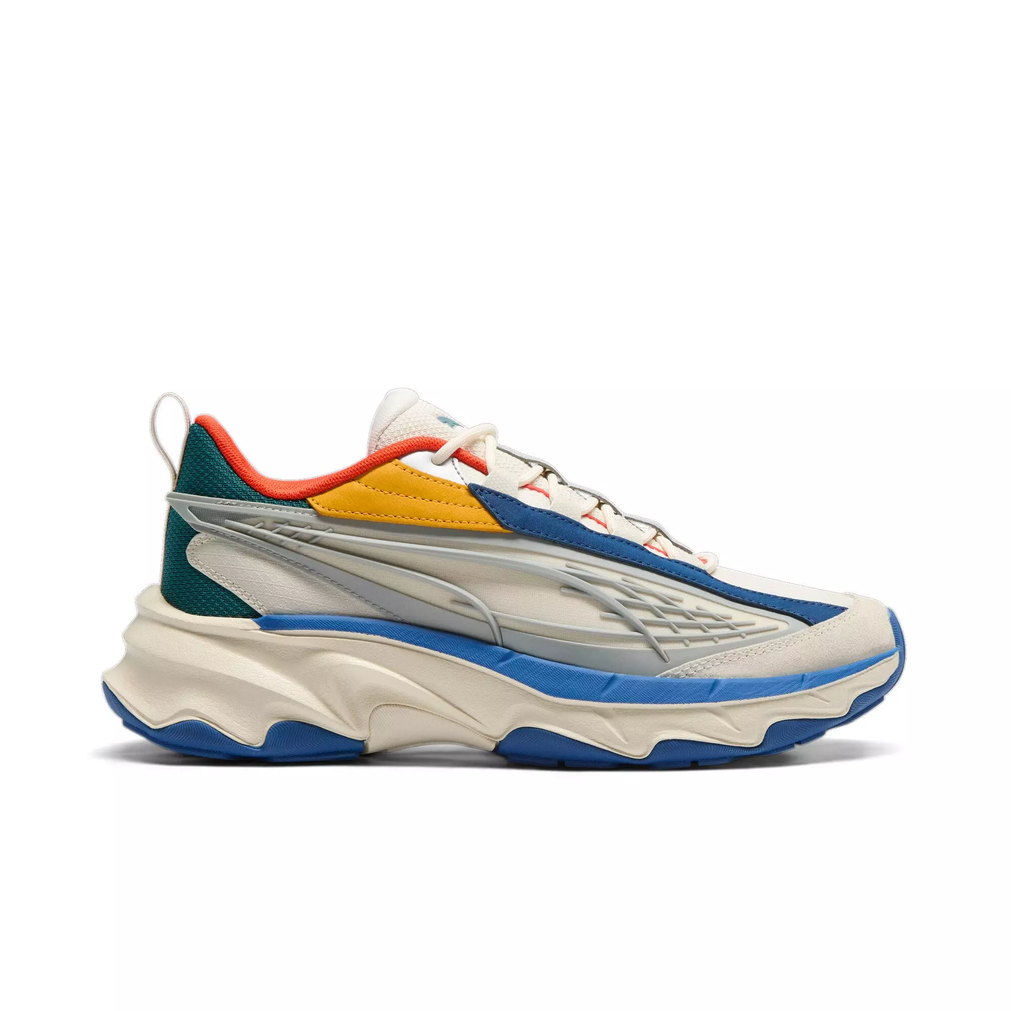 PUMA Carbon Institute "Alpine Snow/PUMA Silver/Redmazing" Men's Shoe - WHITE/SILVER/RED