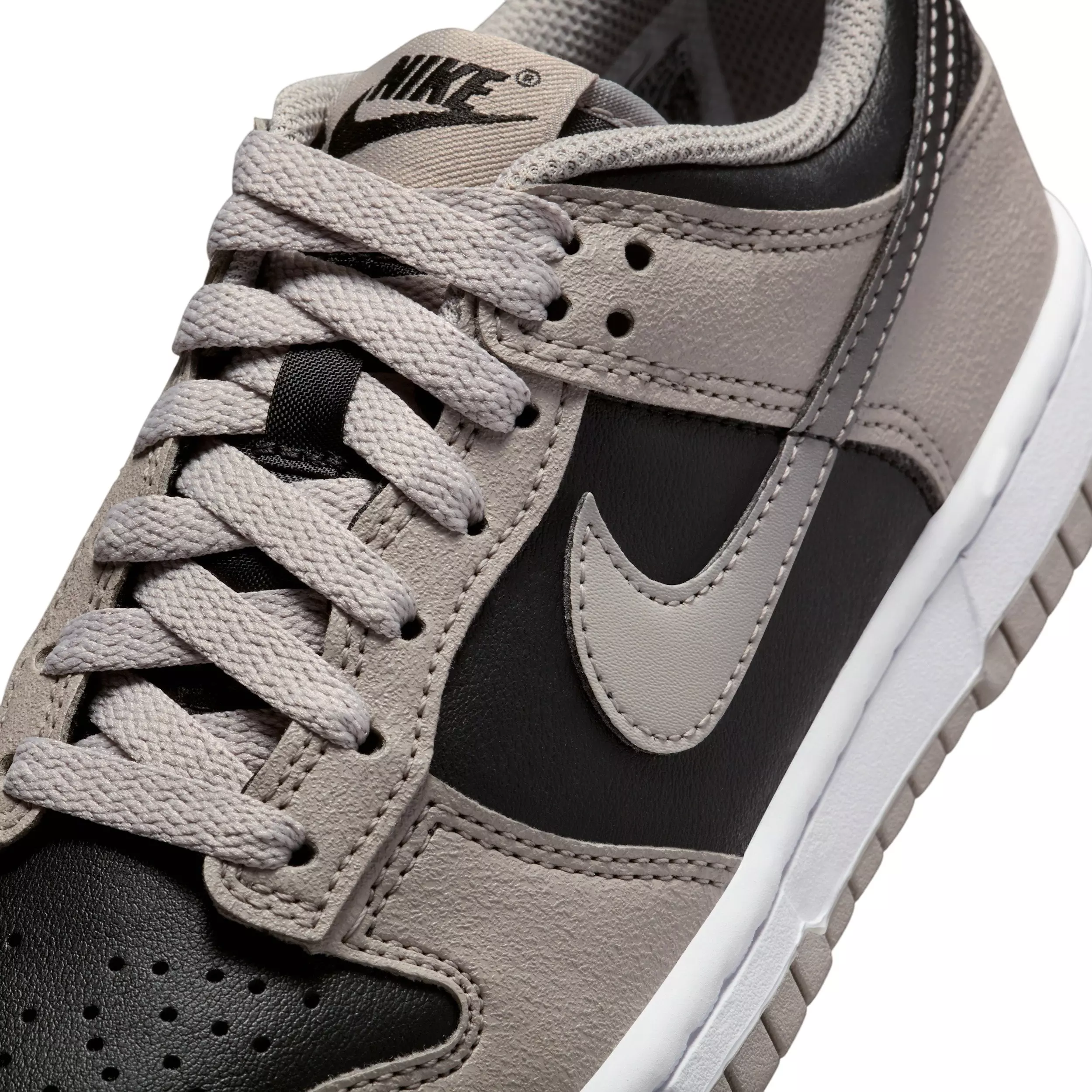 Nike Dunk Low "College Grey/White/Black" Grade School Boys' Shoe - GREY/WHITE/BLACK