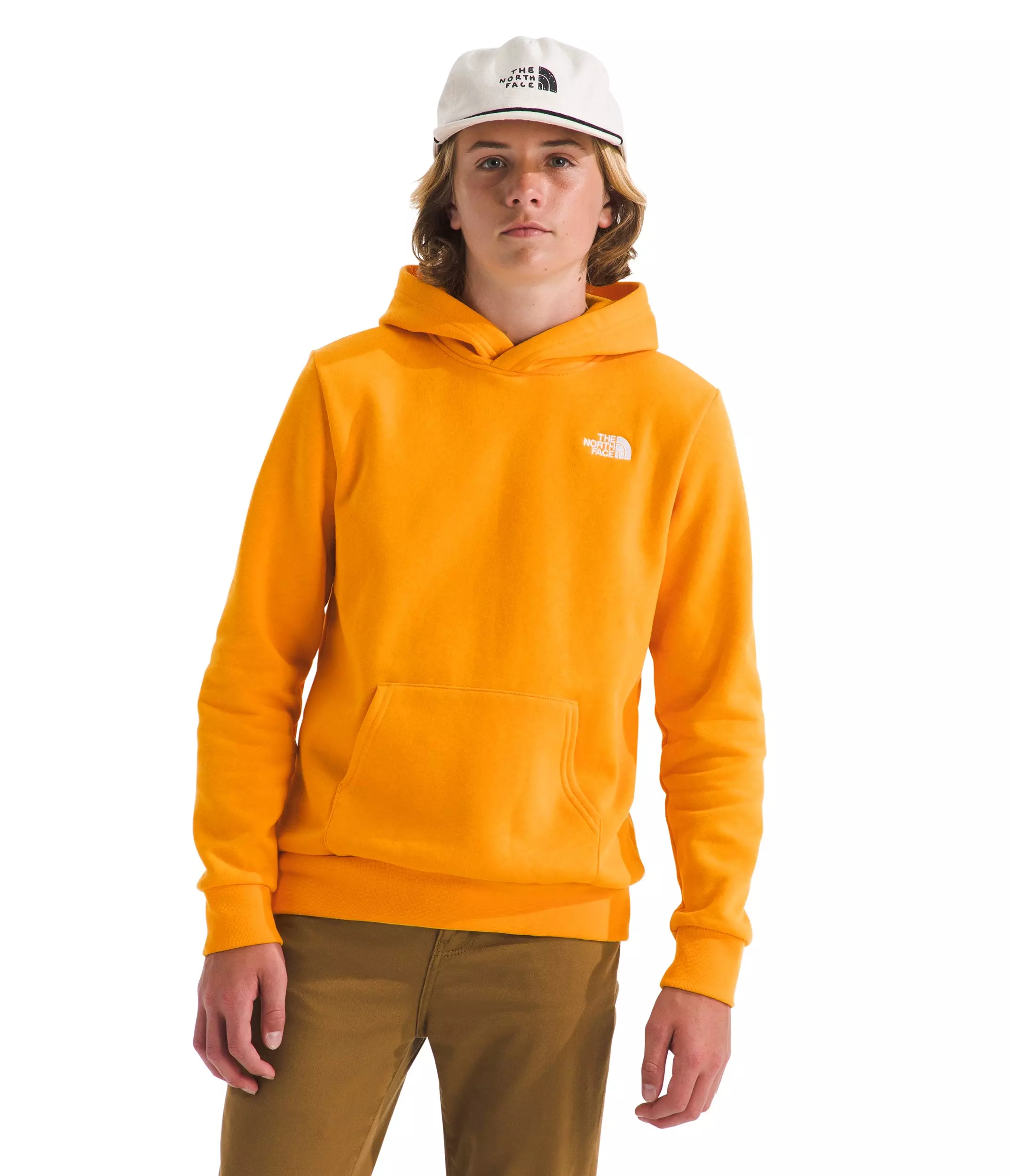 The North Face Big Kids' Evolution Simple Dome Pullover Hoodie - Gold - GOLD