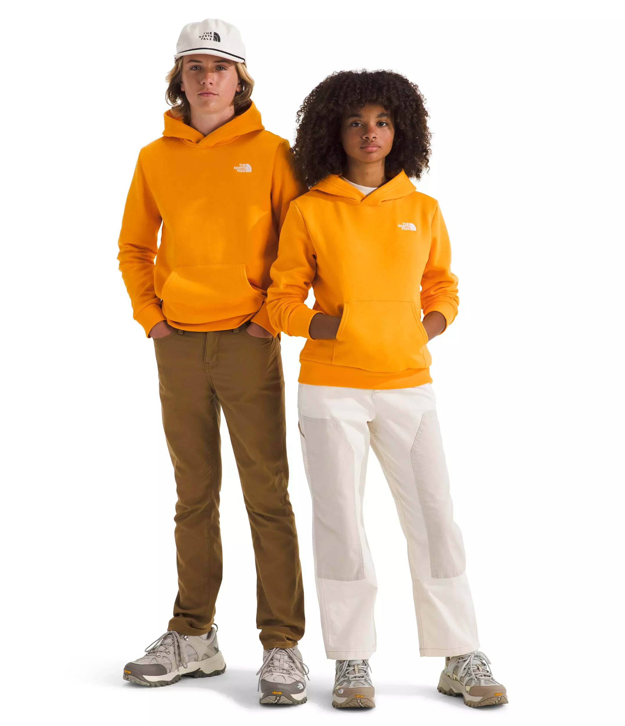 The North Face Big Kids' Evolution Simple Dome Pullover Hoodie - Gold - GOLD