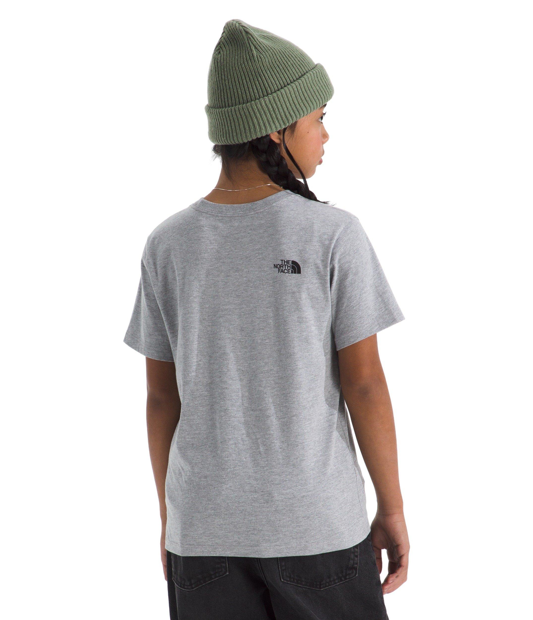 The North Face Evolution Half Dome Big Kids' Grey Short Sleeve Tee