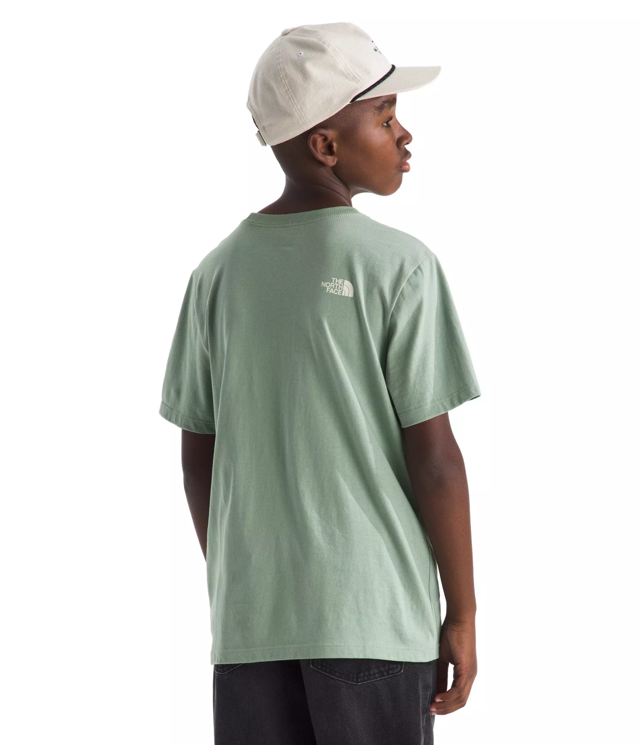 The North Face Teen Evolution Half Dome Short Sleeve Tee - Green - GREEN