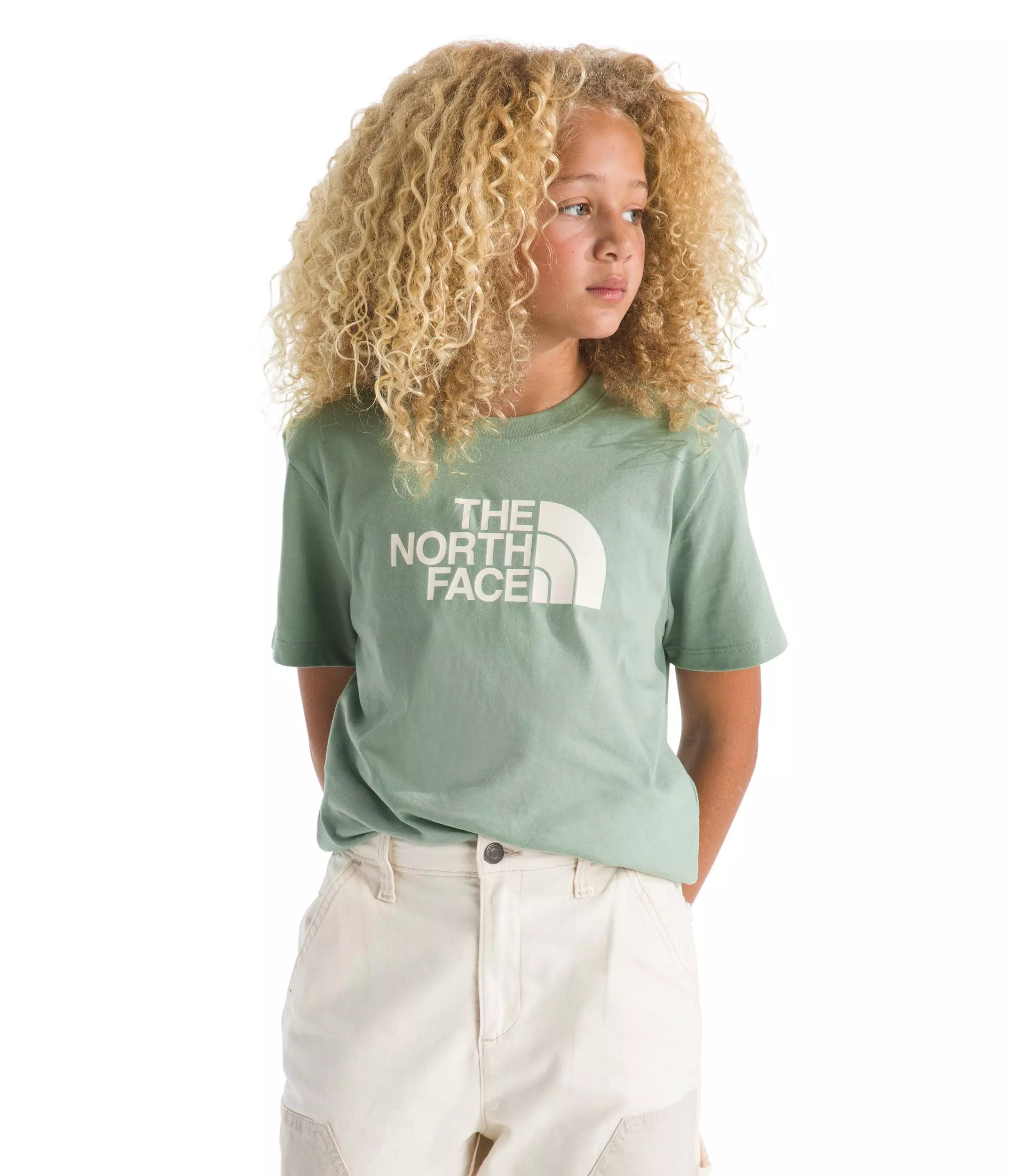 The North Face Teen Evolution Half Dome Short Sleeve Tee - Green - GREEN