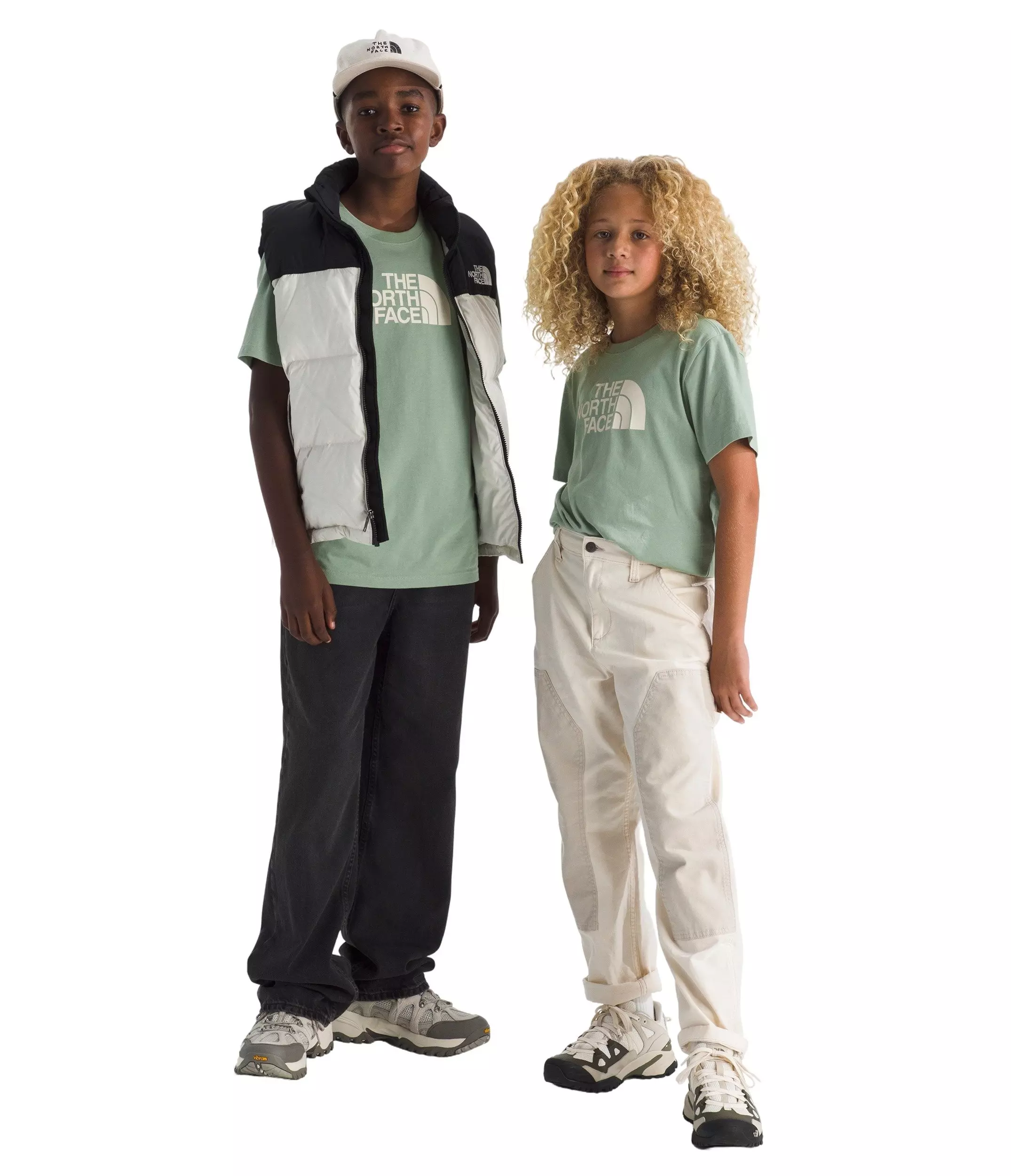 The North Face Teen Evolution Half Dome Short Sleeve Tee - Green - GREEN