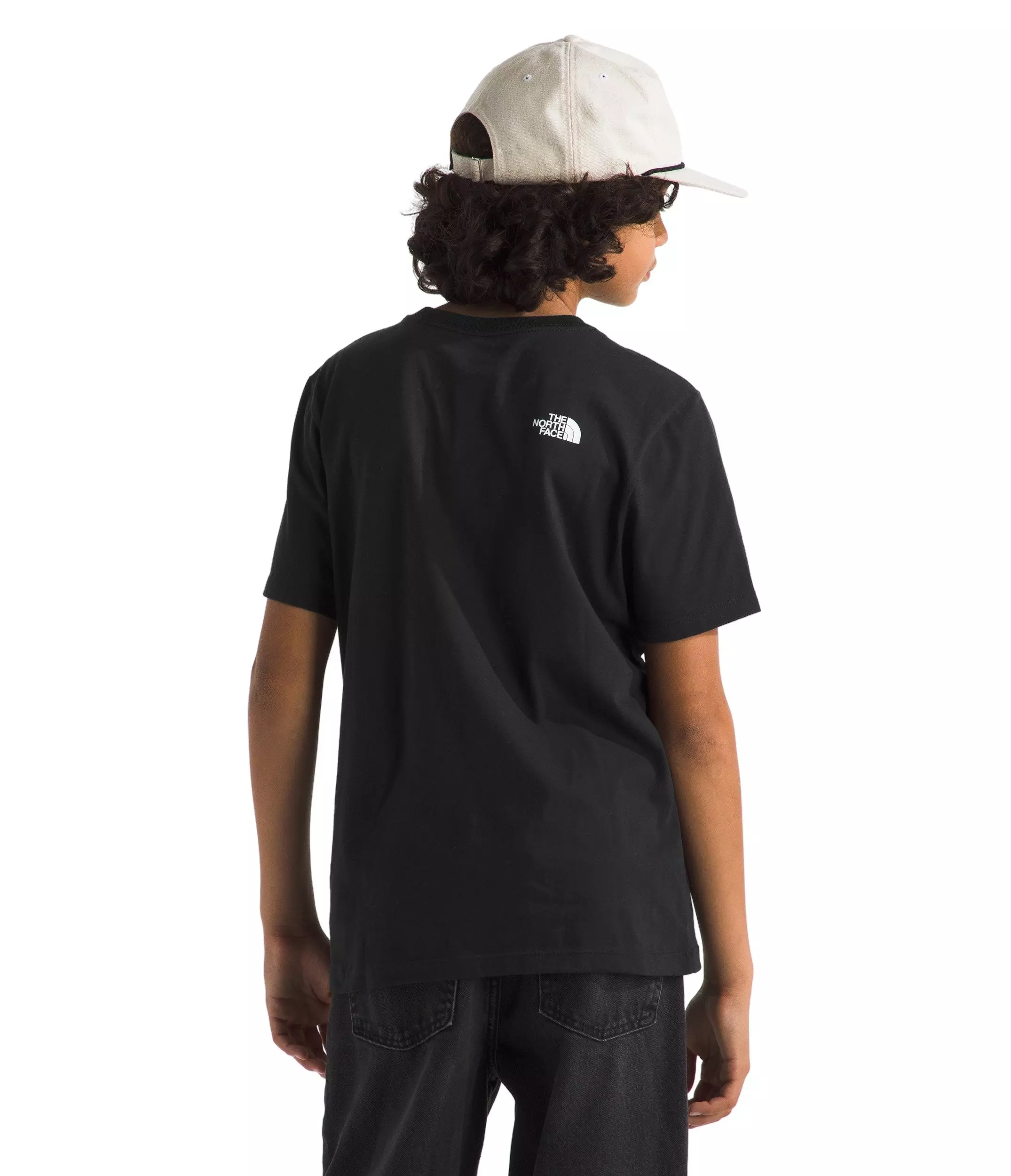 The North Face Teen Evolution Half Dome Short Sleeve Tee - Black - BLACK