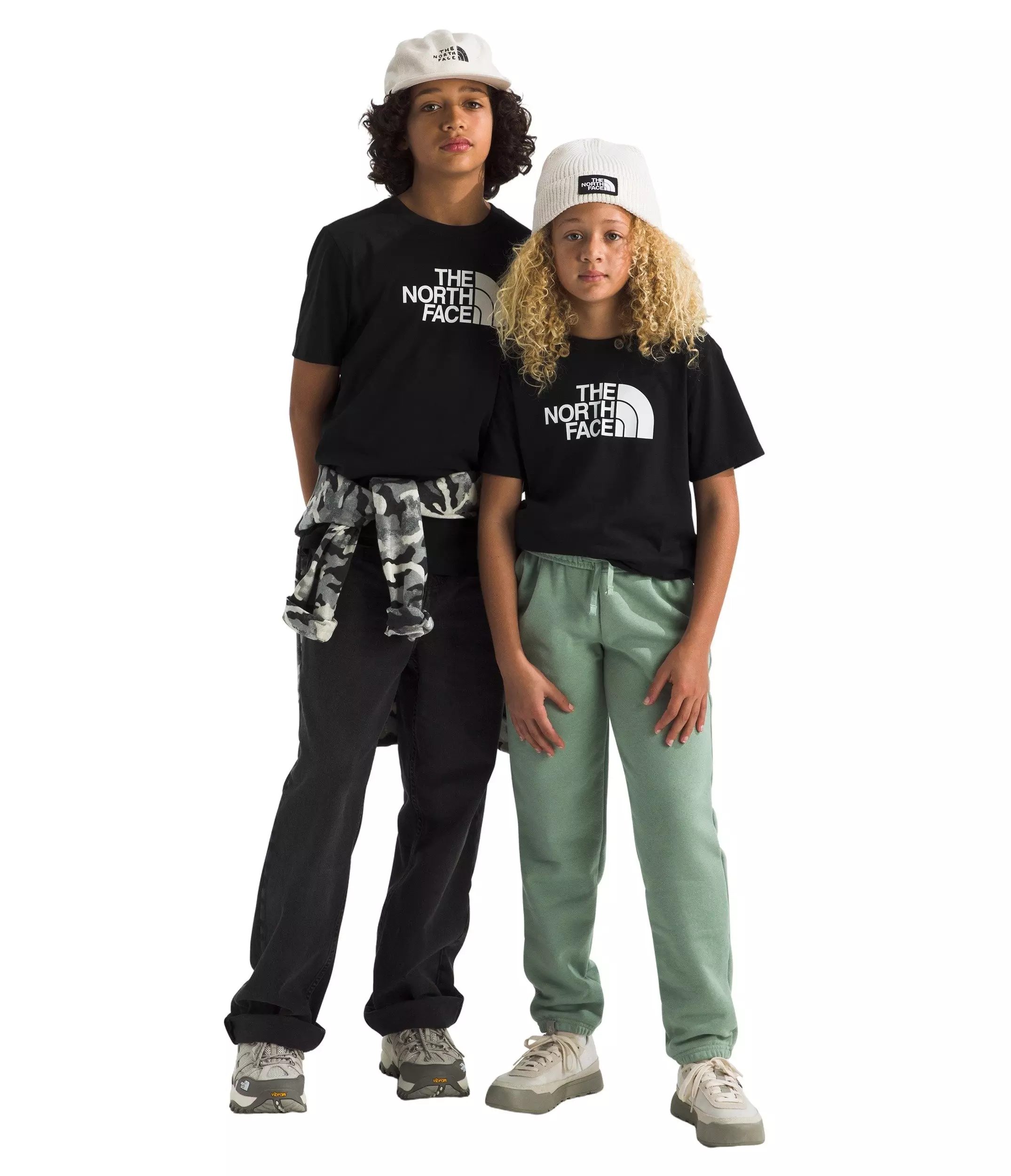 The North Face Teen Evolution Half Dome Short Sleeve Tee - Black - BLACK