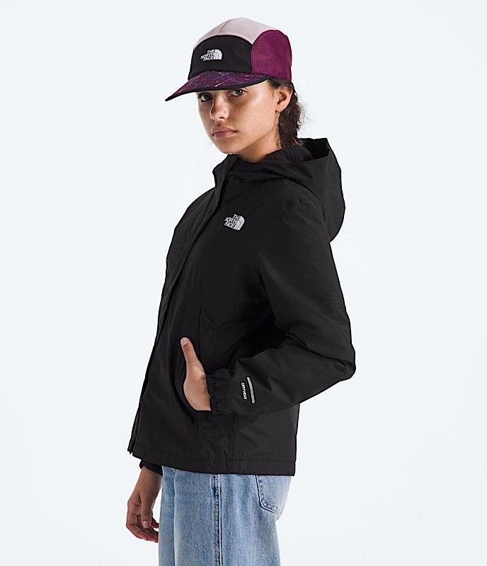 The North Face Warm Antora Big Girls' Black Rain Jacket