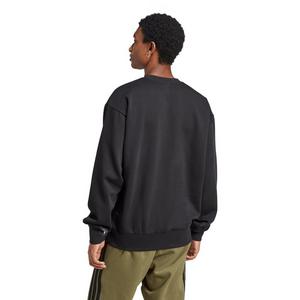 adidas Men's Essentials Feelcozy Fleece Sweatshirt - Black/White