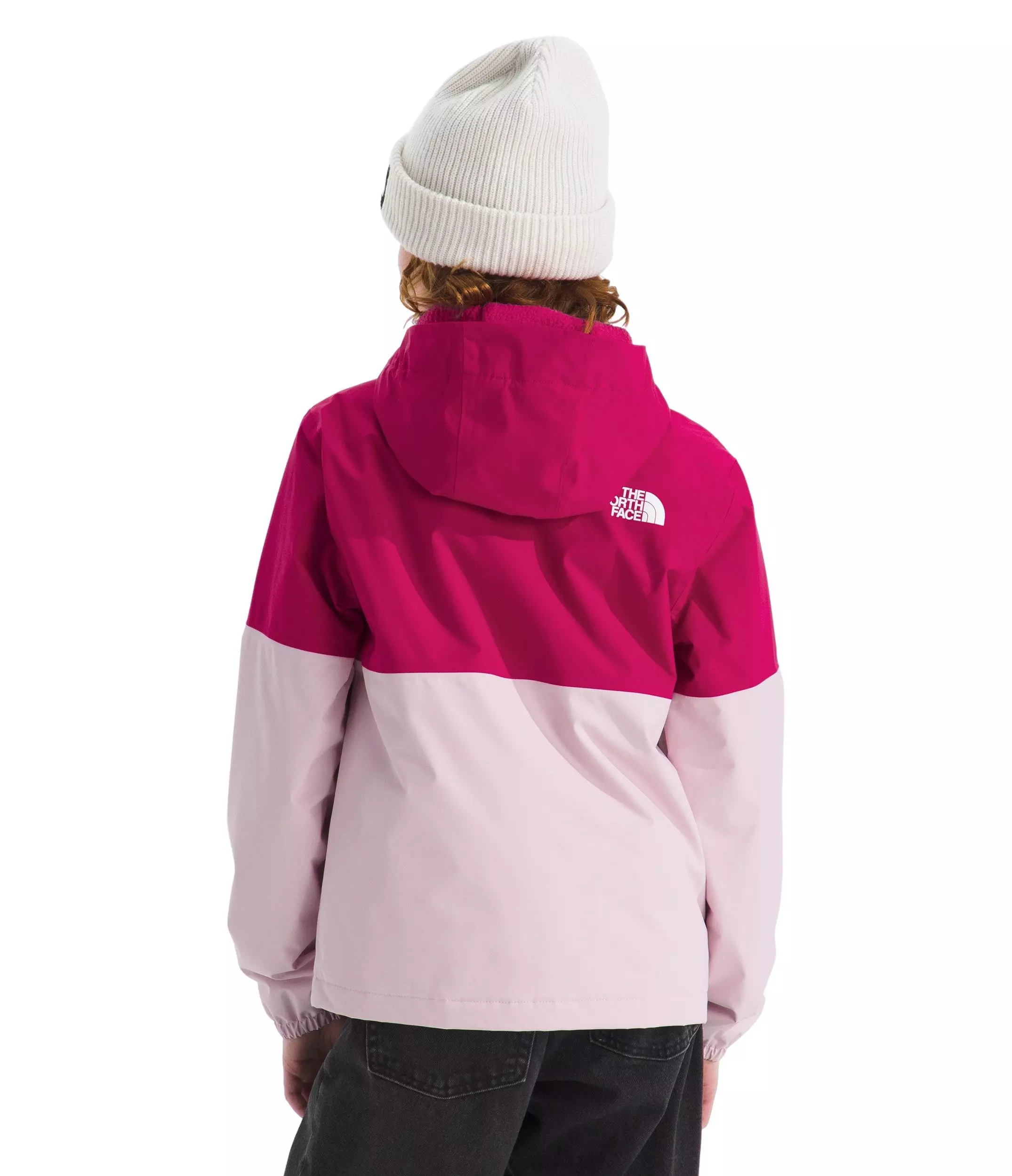 The North Face Big Girls' Warm Antora Rain Jacket - Red/Pink - RED/PINK